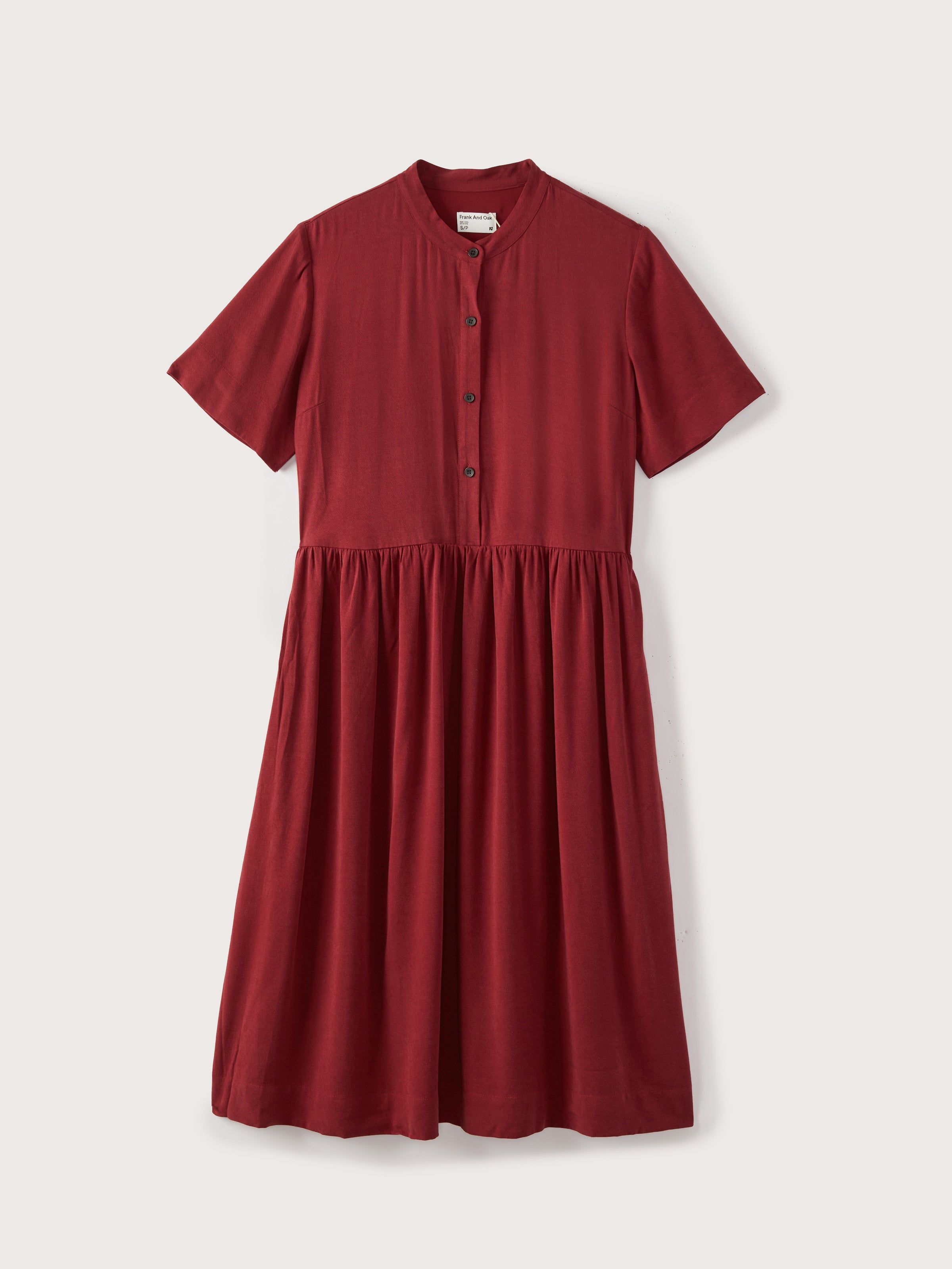 The Babydoll Dress in Rhubarb sold by Frank & Oak product image thumbnail 5