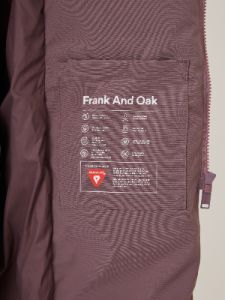 The Hygge Puffer Coat in Purple sold by Frank & Oak