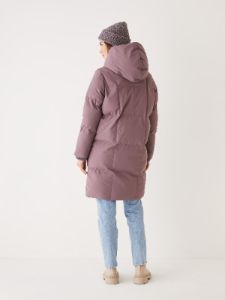 The Hygge Puffer Coat in Purple sold by Frank & Oak