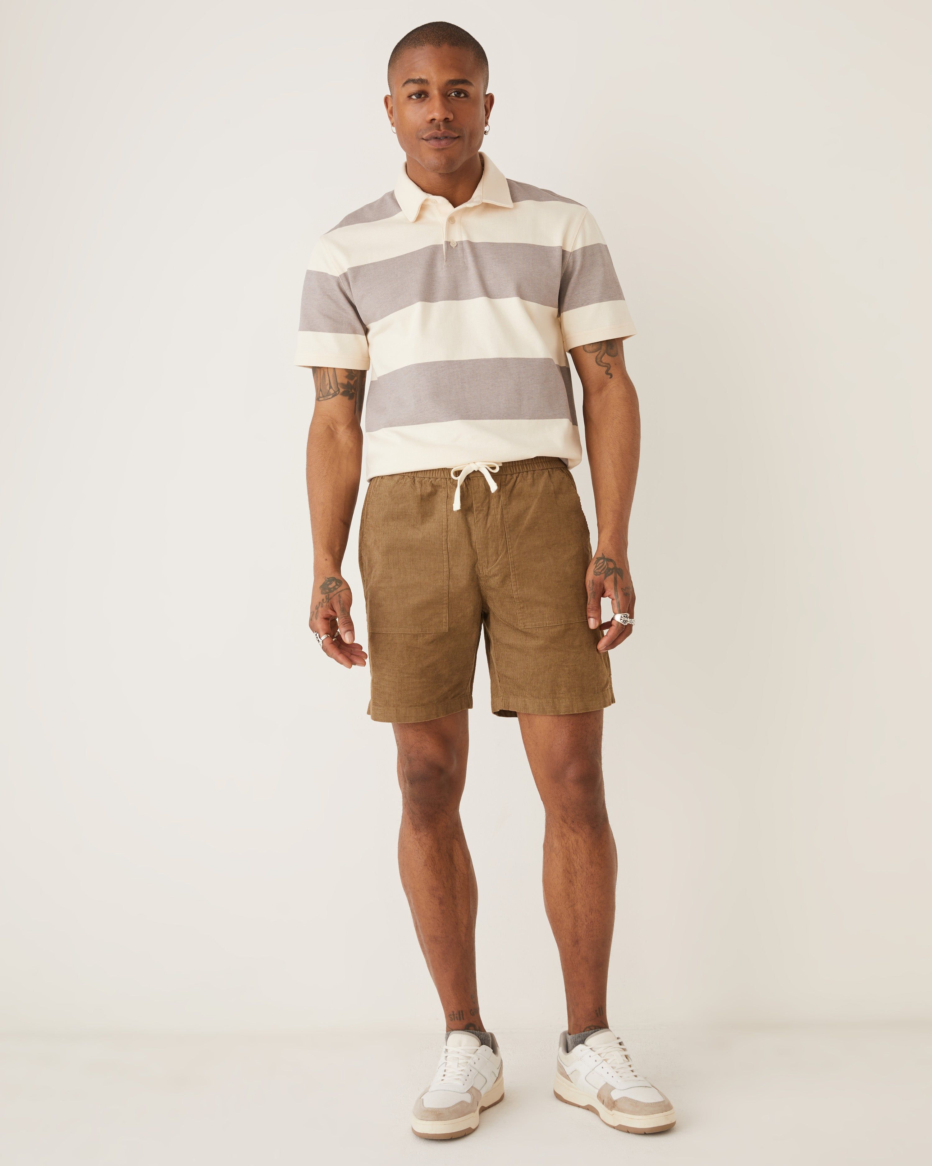 The Corduroy 7in Short in Khaki sold by Frank & Oak product image thumbnail 2