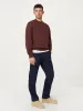 The French Terry Sweatshirt in Bordeaux sold by Frank & Oak