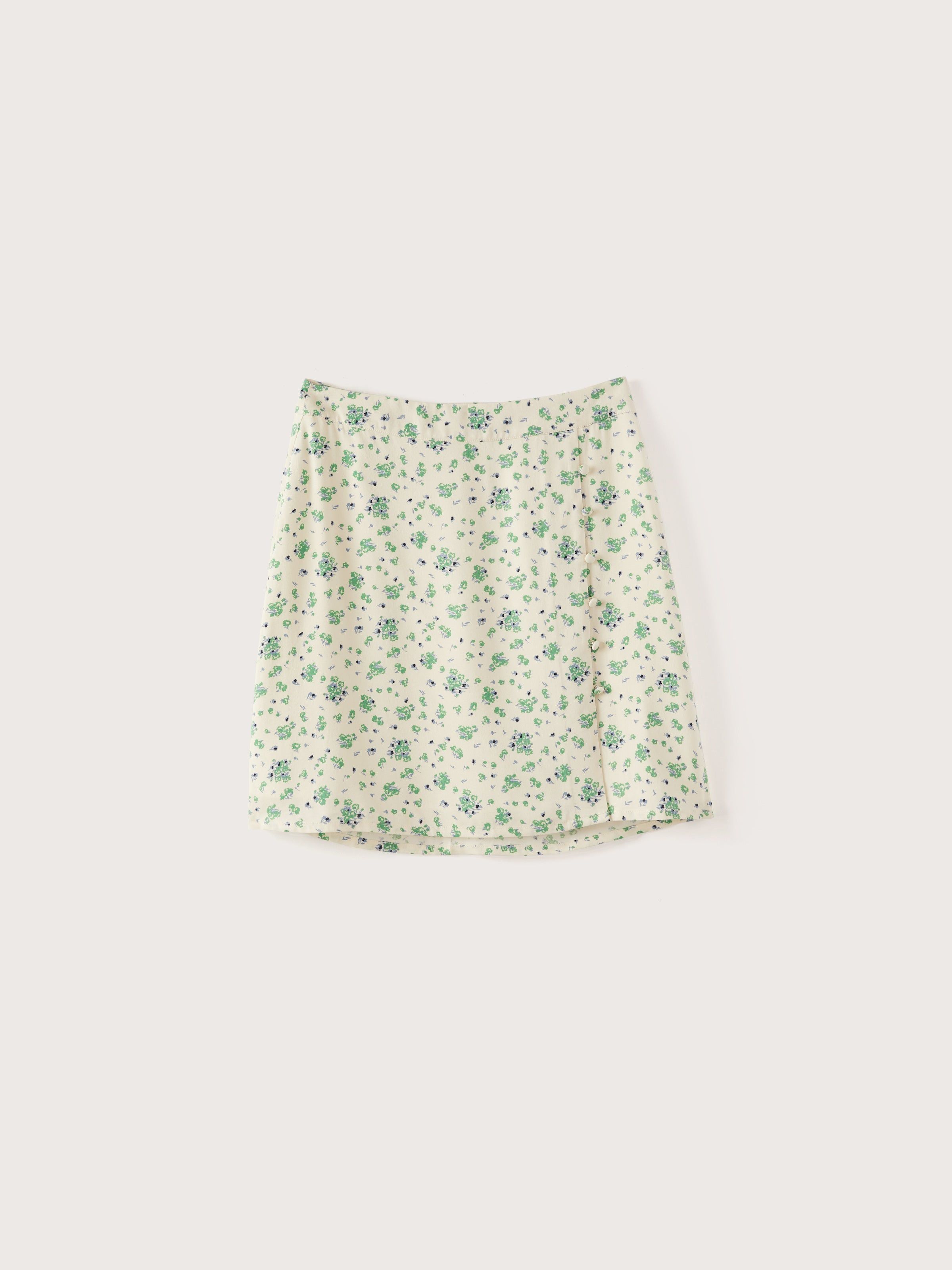 The Floral Mini Skirt in Bright White sold by Frank & Oak product image thumbnail 6