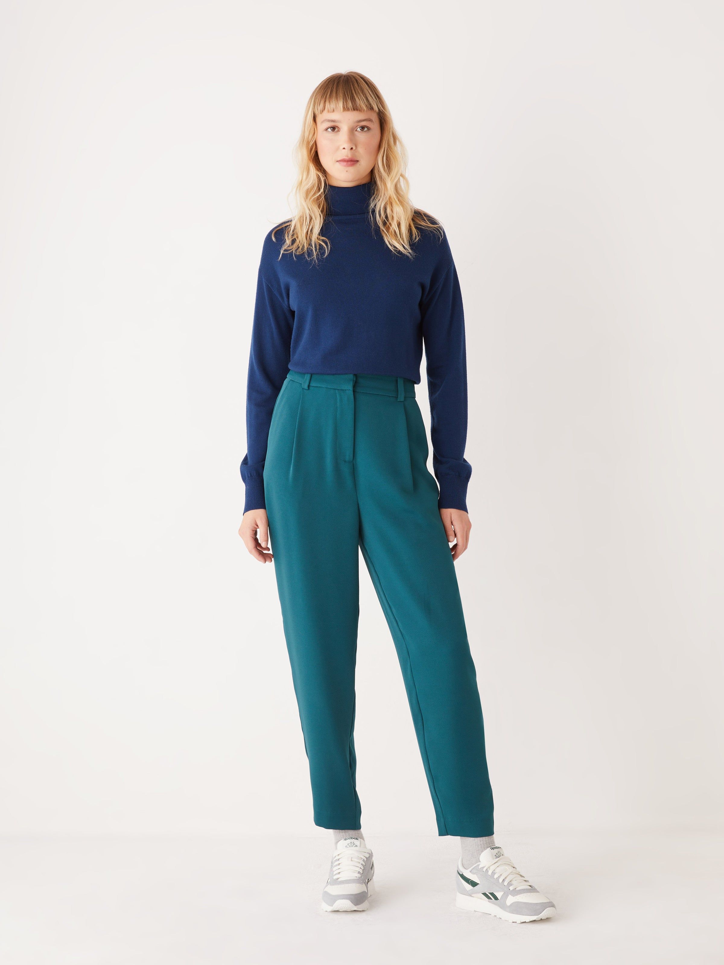 The Merino Mockneck Sweater in Dark Blue sold by Frank & Oak product image thumbnail 3