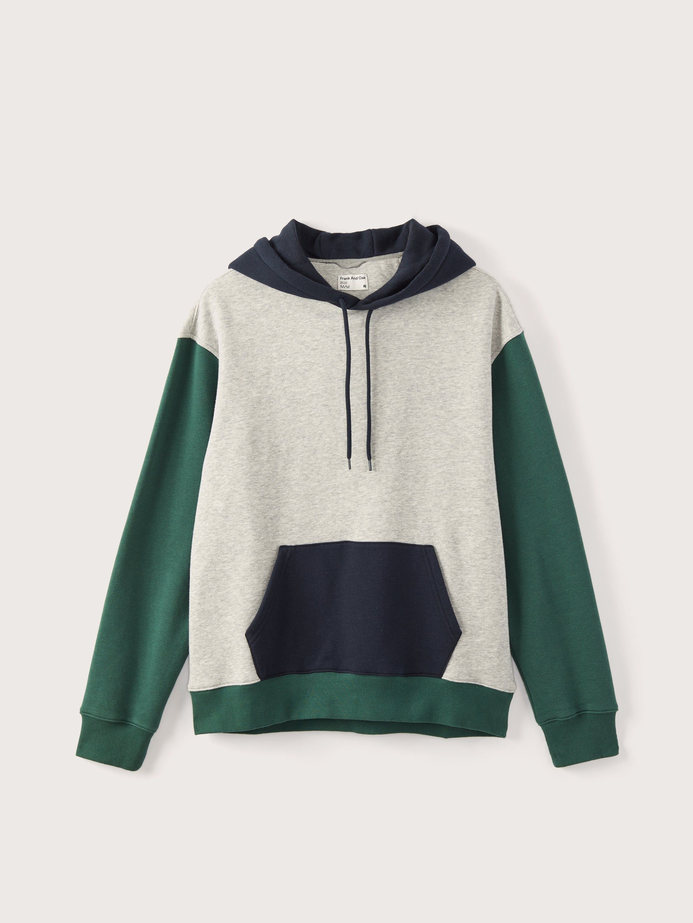 The Colour Block Hoodie in Vintage Grey sold by Frank & Oak product image thumbnail 2