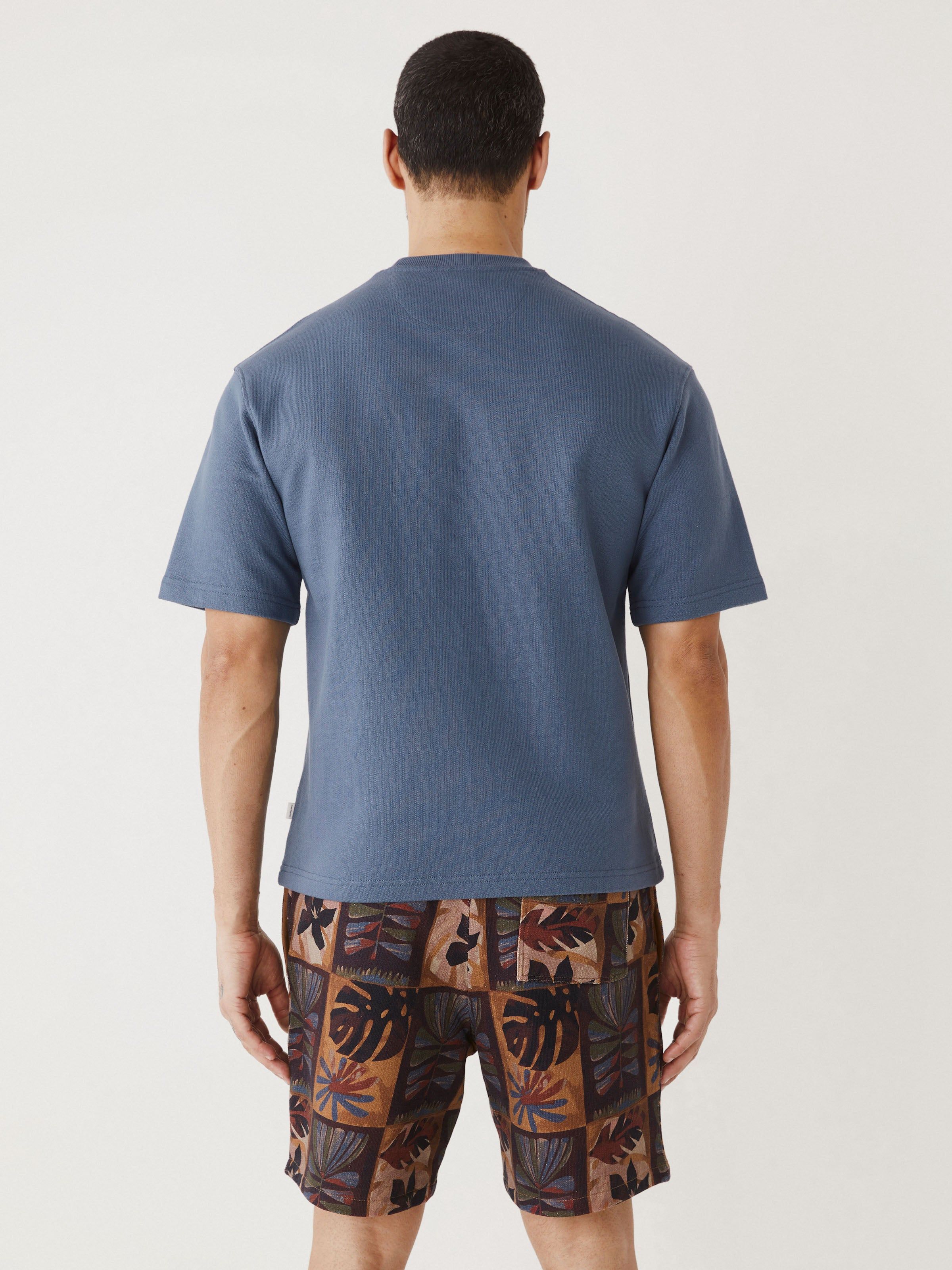 The French Terry T-Shirt in Stormy Blue sold by Frank & Oak product image thumbnail 4