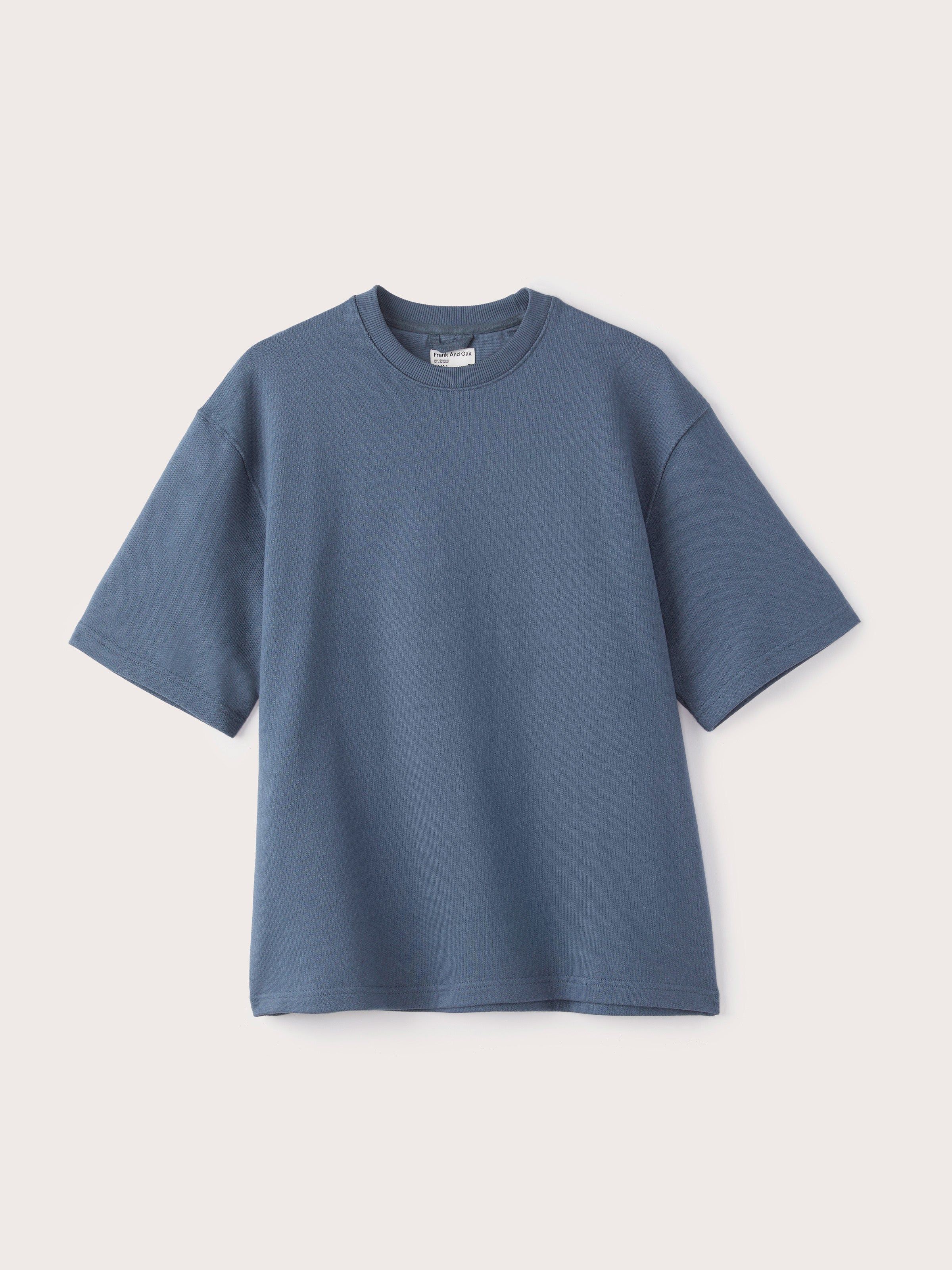 The French Terry T-Shirt in Stormy Blue sold by Frank & Oak product image thumbnail 6