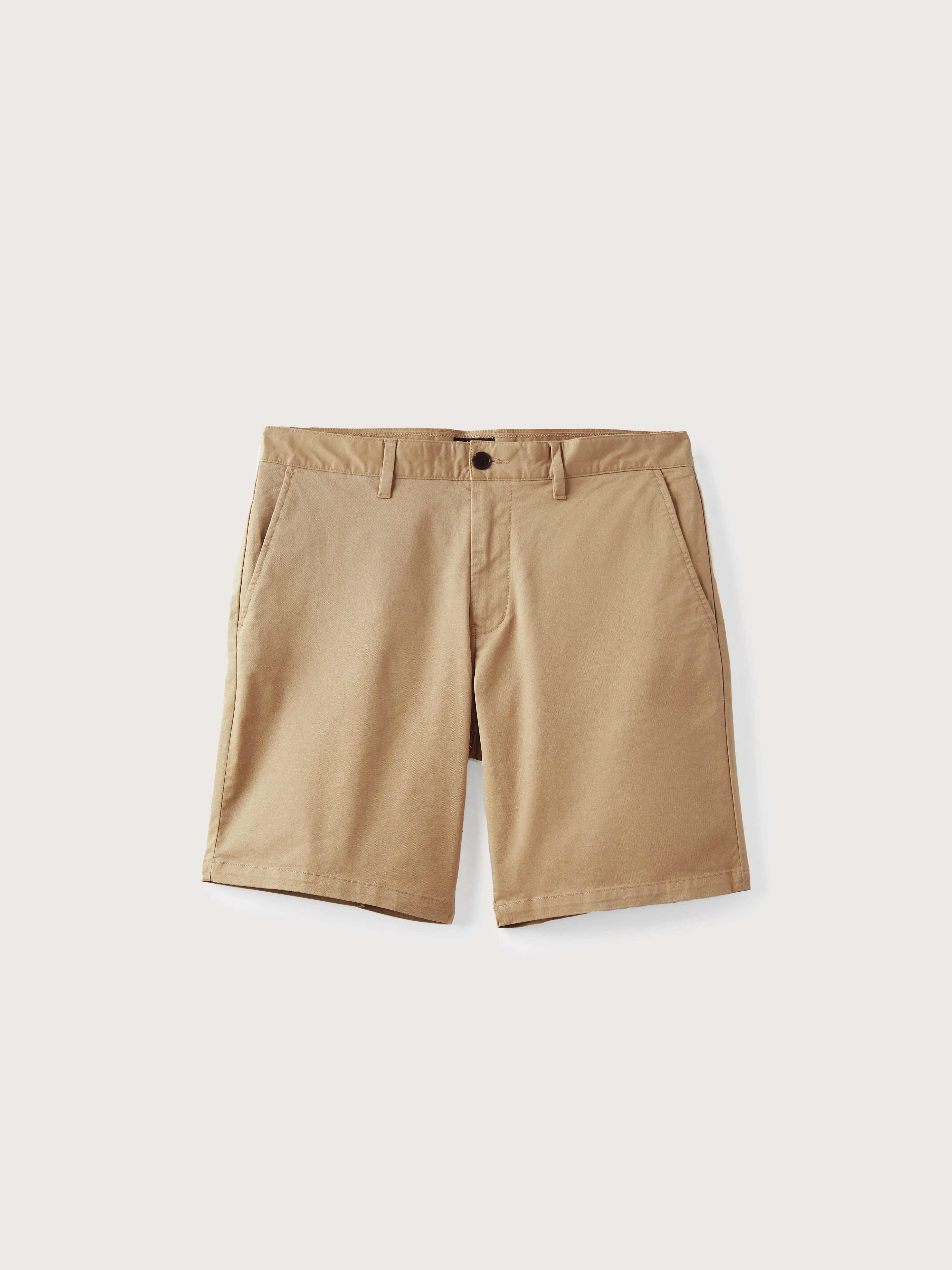 The Brunswick Slim Fit Chino Short in Sand Dune sold by Frank & Oak