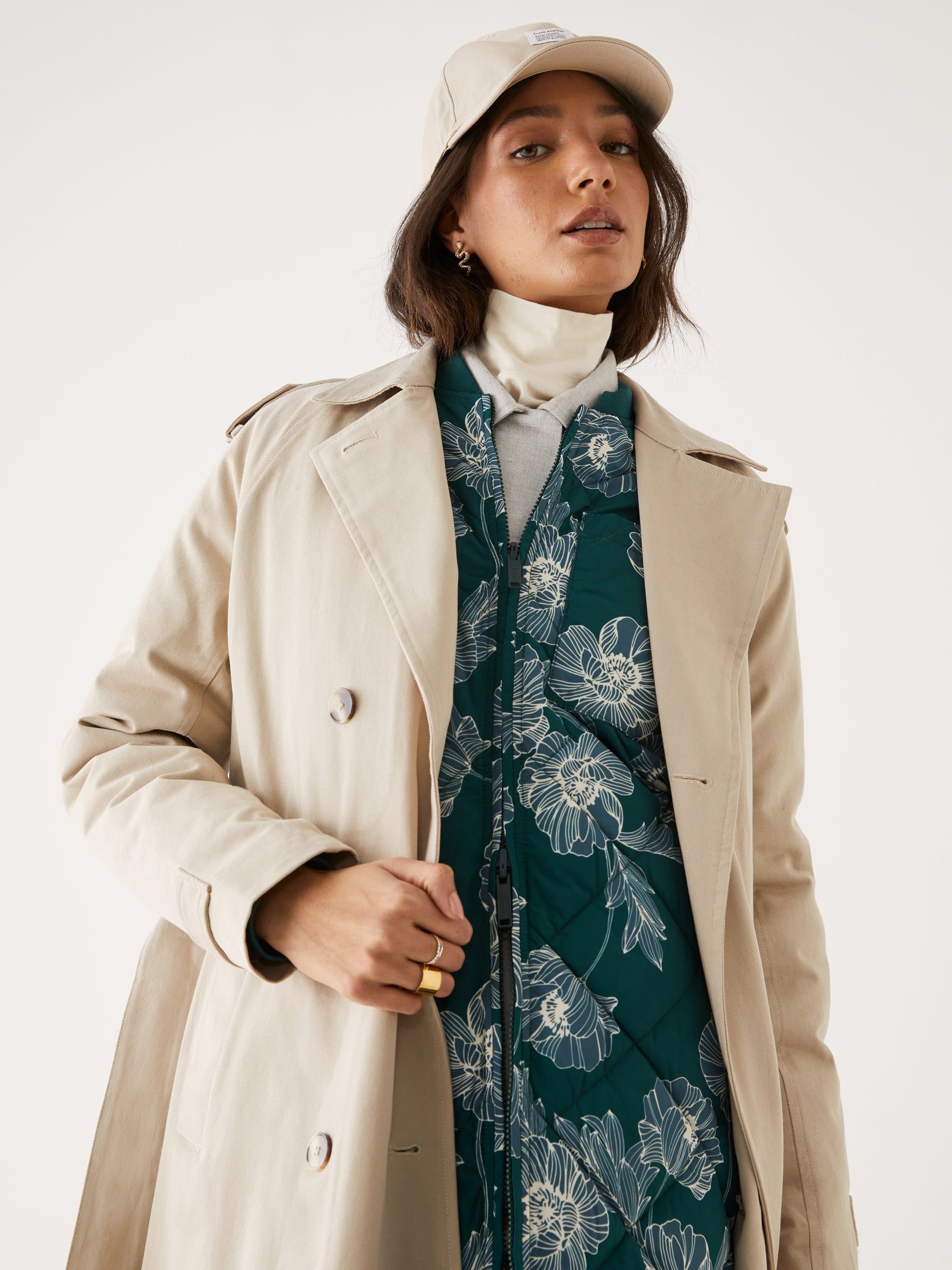 The Printed Skyline Reversible Bomber in Dark Green sold by Frank & Oak product image thumbnail 9