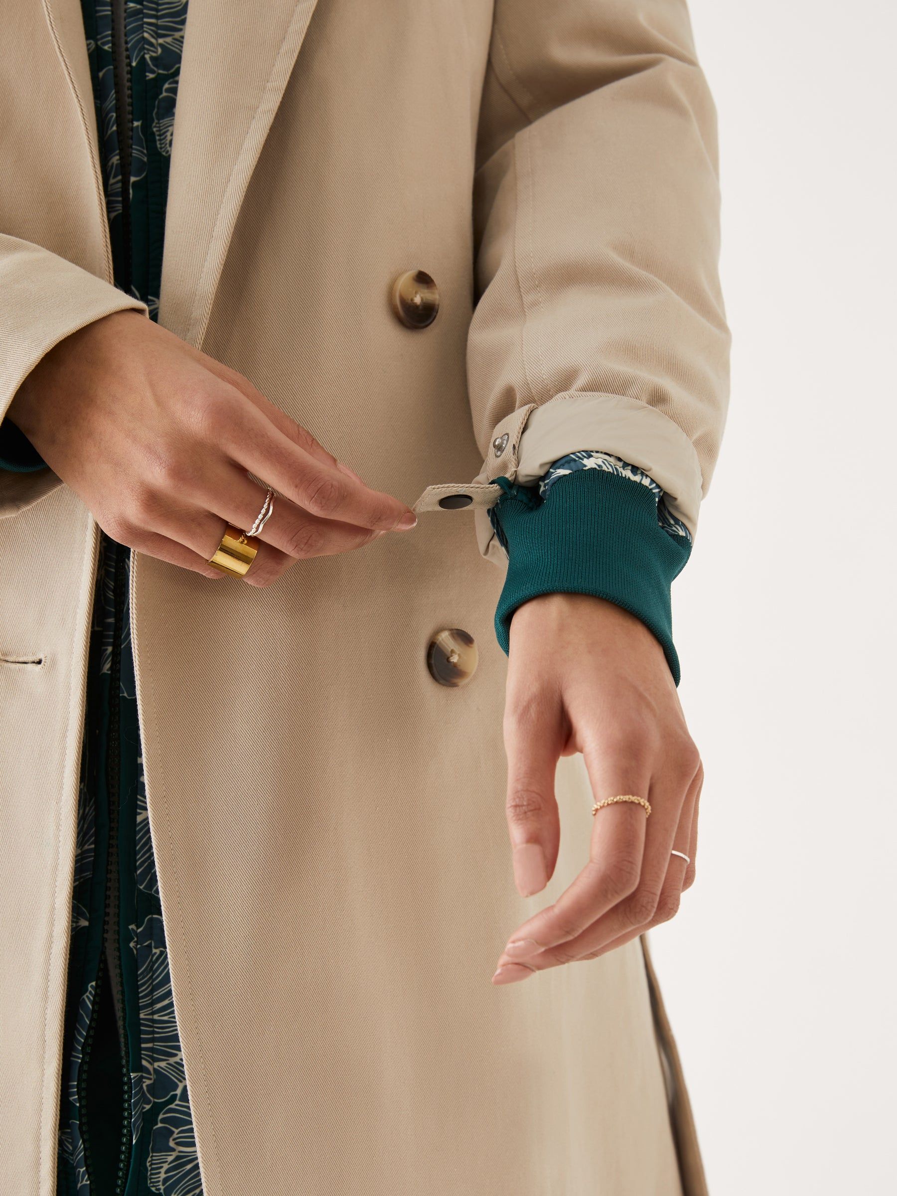 The Printed Skyline Reversible Bomber in Dark Green sold by Frank & Oak product image thumbnail 8