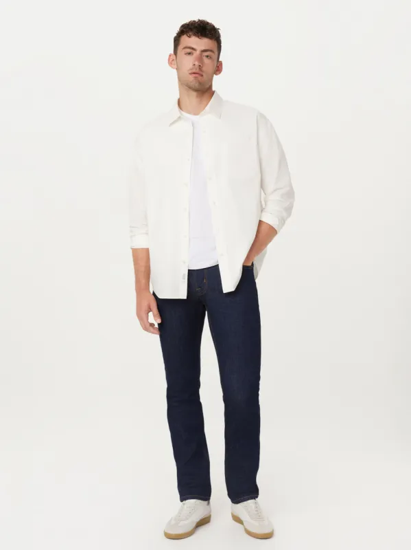 The Loose Poplin Shirt in White sold by Frank & Oak