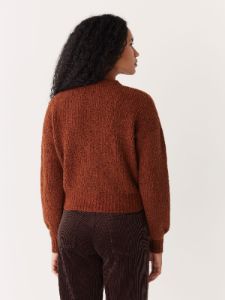 The Seawool® Sweater Cardigan in Smoked Paprika sold by Frank & Oak