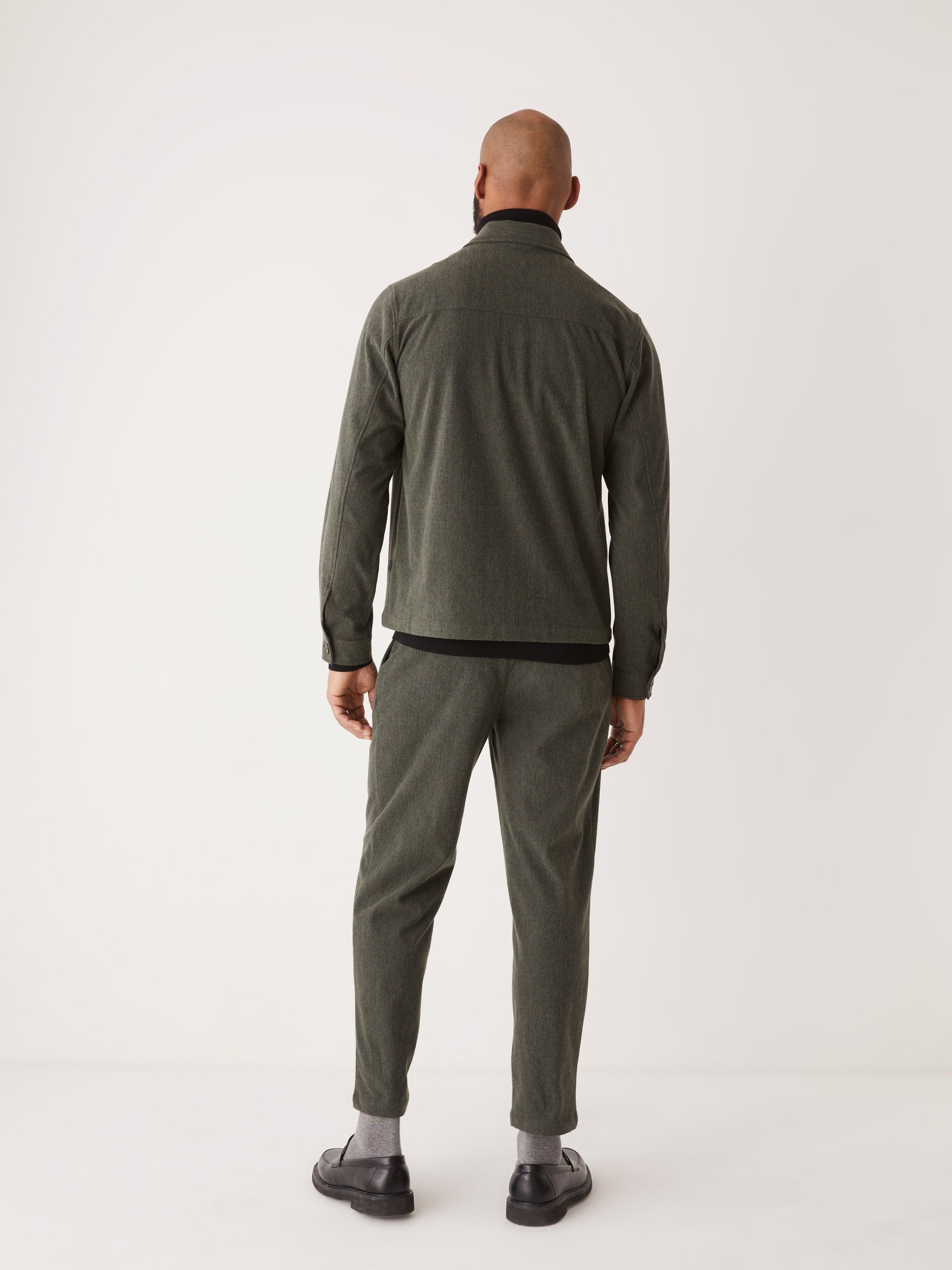 The Flex Brushed Overshirt in Green sold by Frank & Oak product image thumbnail 4