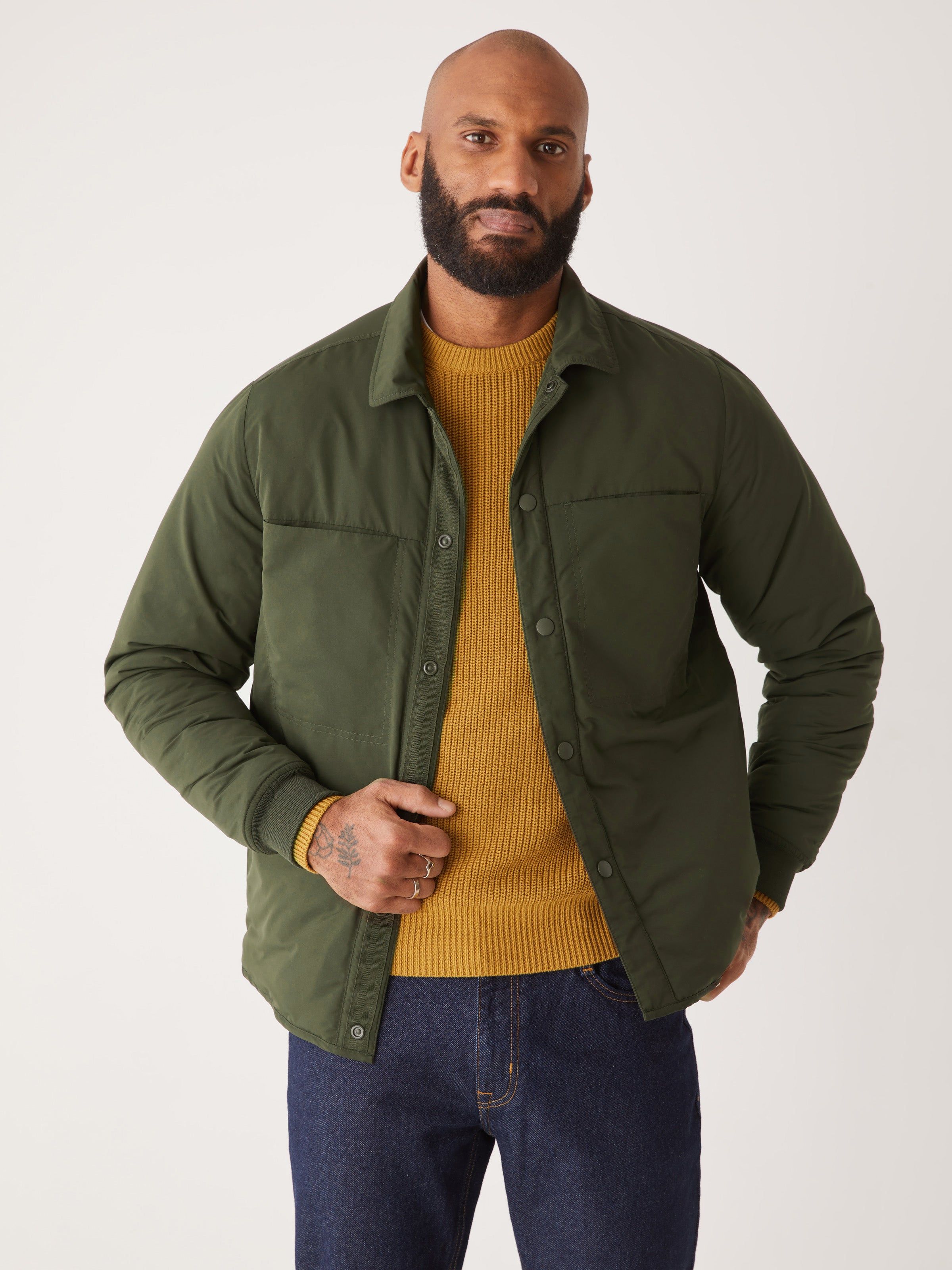 The Skyline Collared Jacket in Rosin sold by Frank & Oak product image thumbnail 3