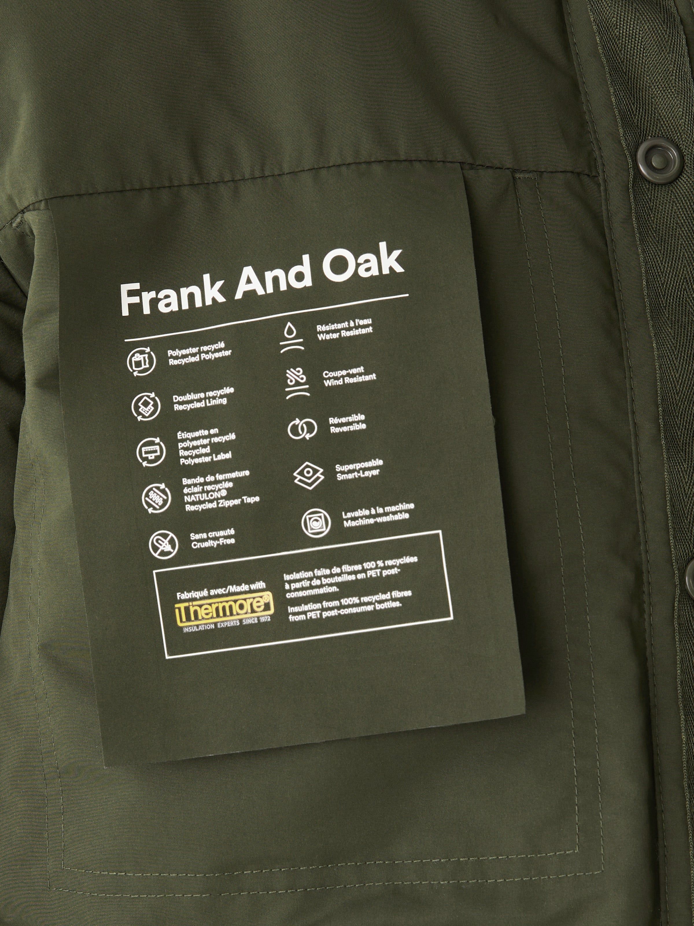 The Skyline Collared Jacket in Rosin sold by Frank & Oak product image thumbnail 7