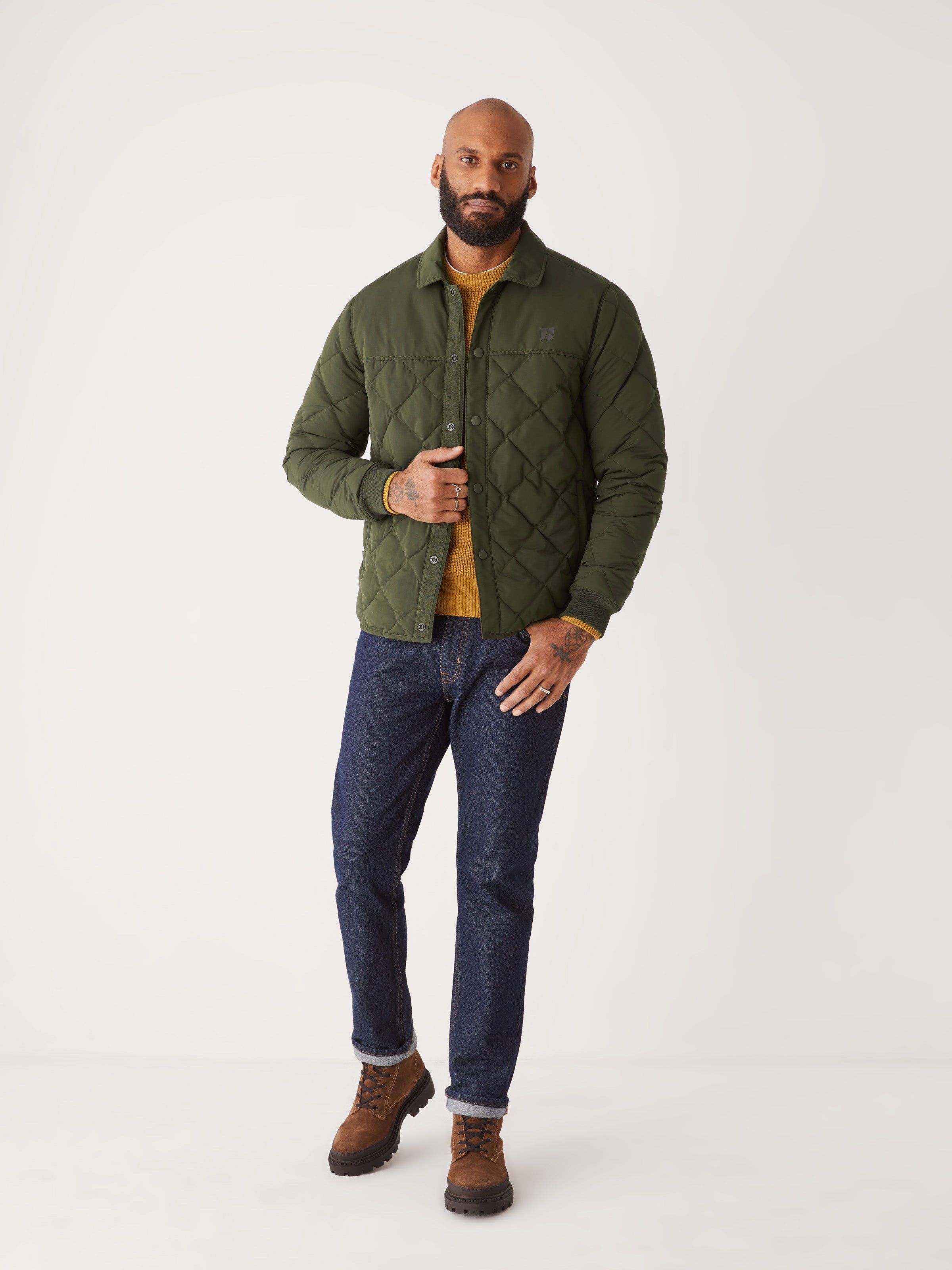 The Skyline Collared Jacket in Rosin sold by Frank & Oak product image thumbnail 2