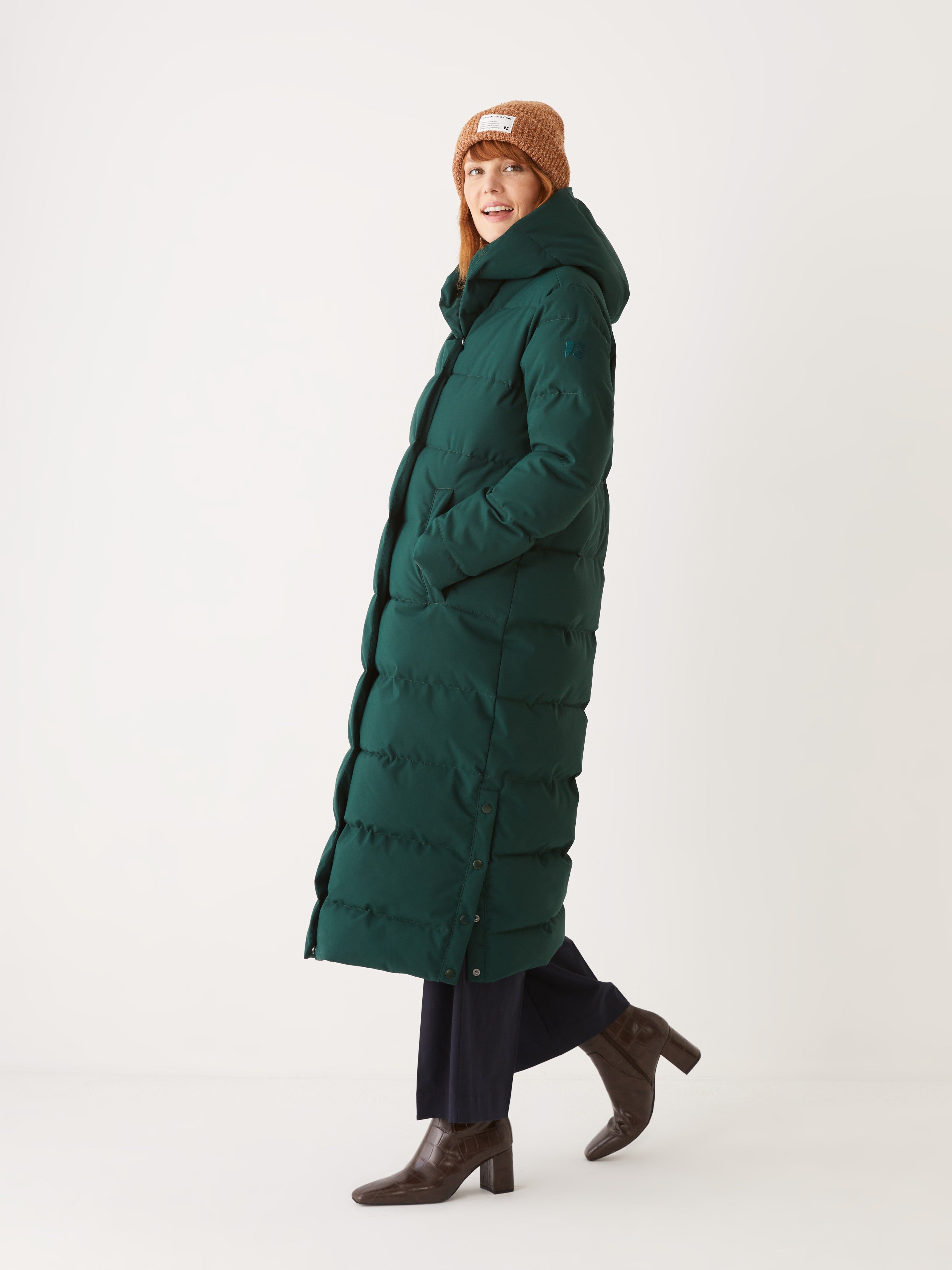 The Highland Long Puffer Coat in Pine Grove sold by Frank & Oak product image thumbnail 10