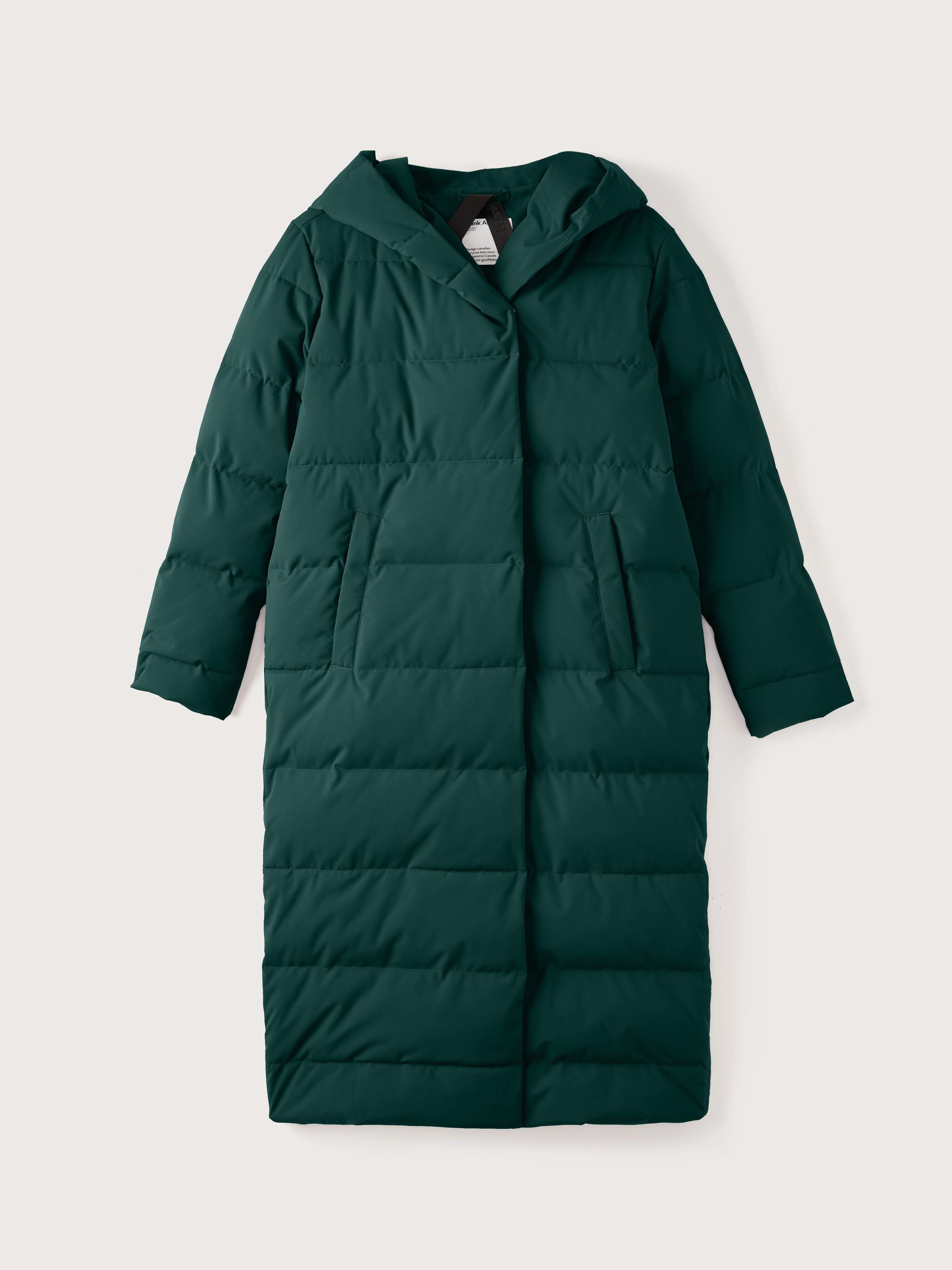 The Highland Long Puffer Coat in Pine Grove sold by Frank & Oak product image thumbnail 13