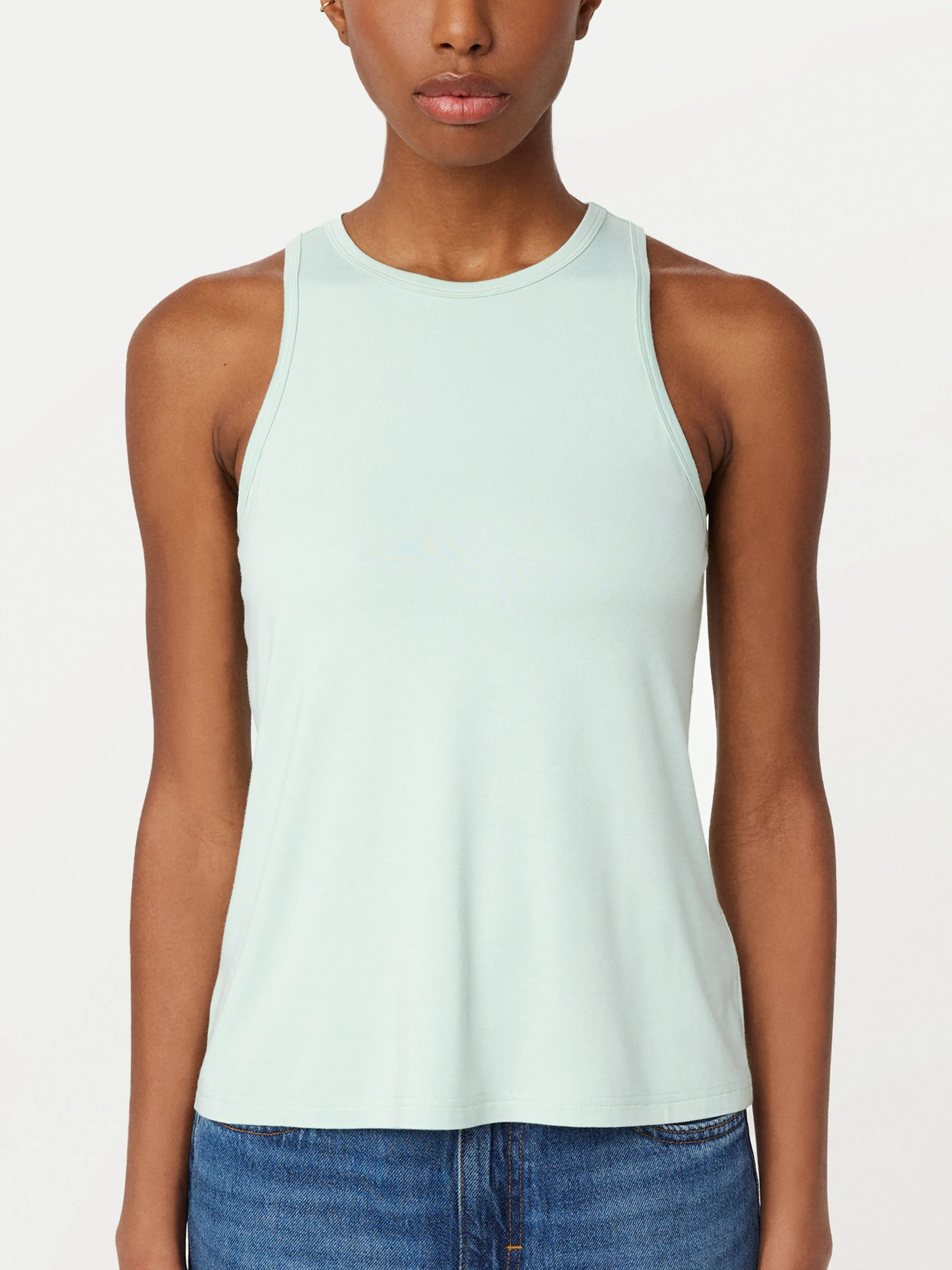 The Soft Fluid Tank Top in Seafoam sold by Frank & Oak product image thumbnail 3
