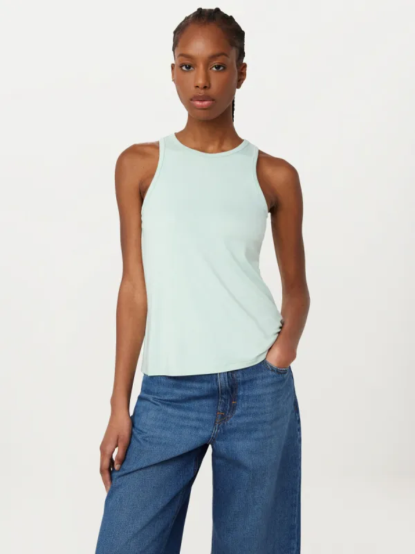 The Soft Fluid Tank Top in Seafoam sold by Frank & Oak