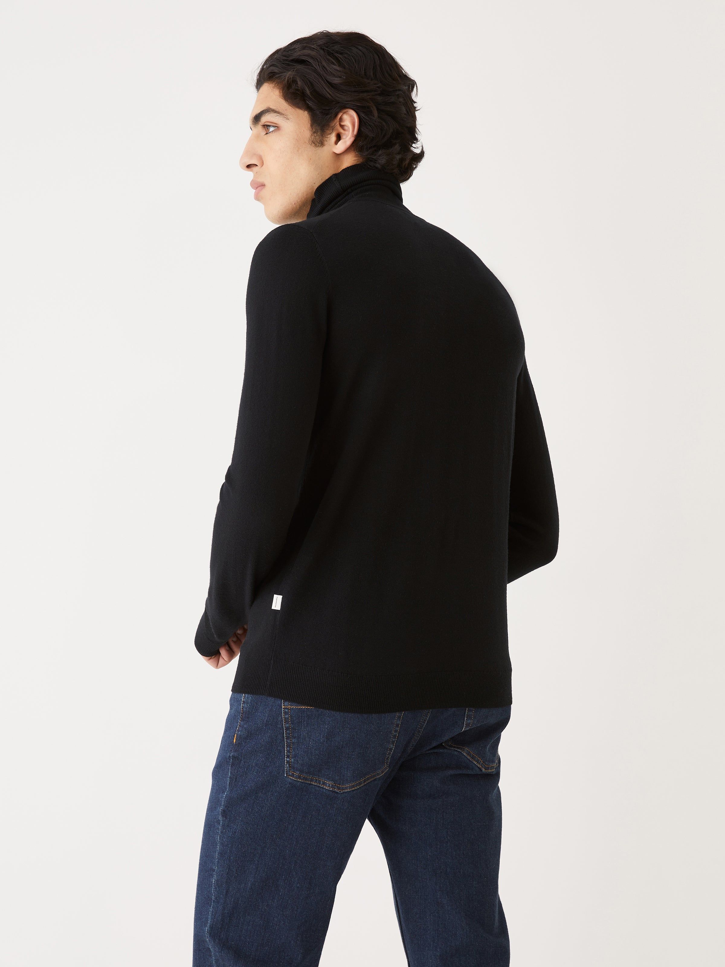 The Merino Wool Turtleneck in Black sold by Frank & Oak product image thumbnail 4