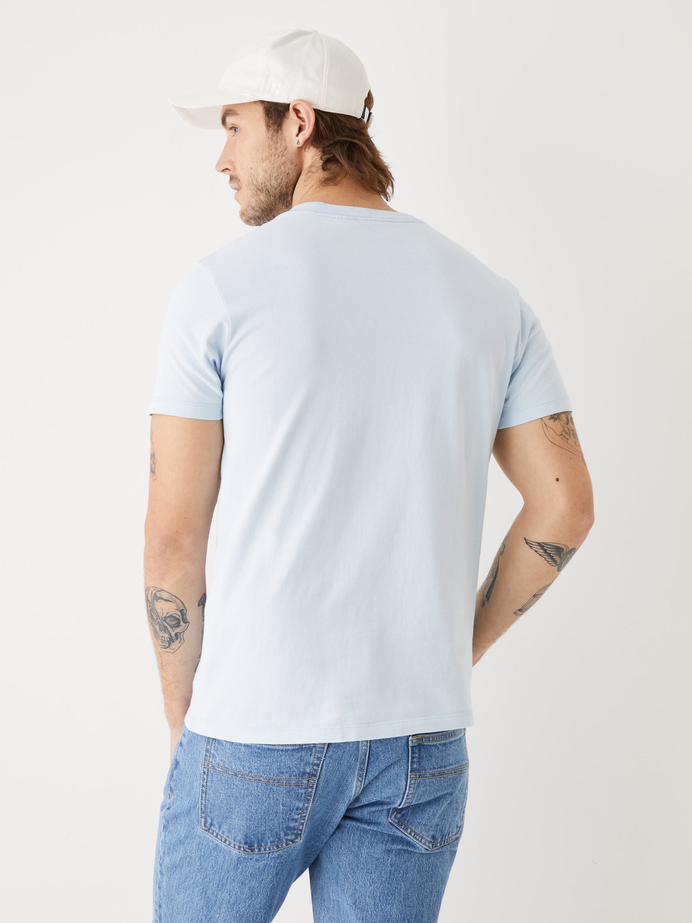 The Eco Dye Pocket T-Shirt in Light Blue sold by Frank & Oak product image thumbnail 4