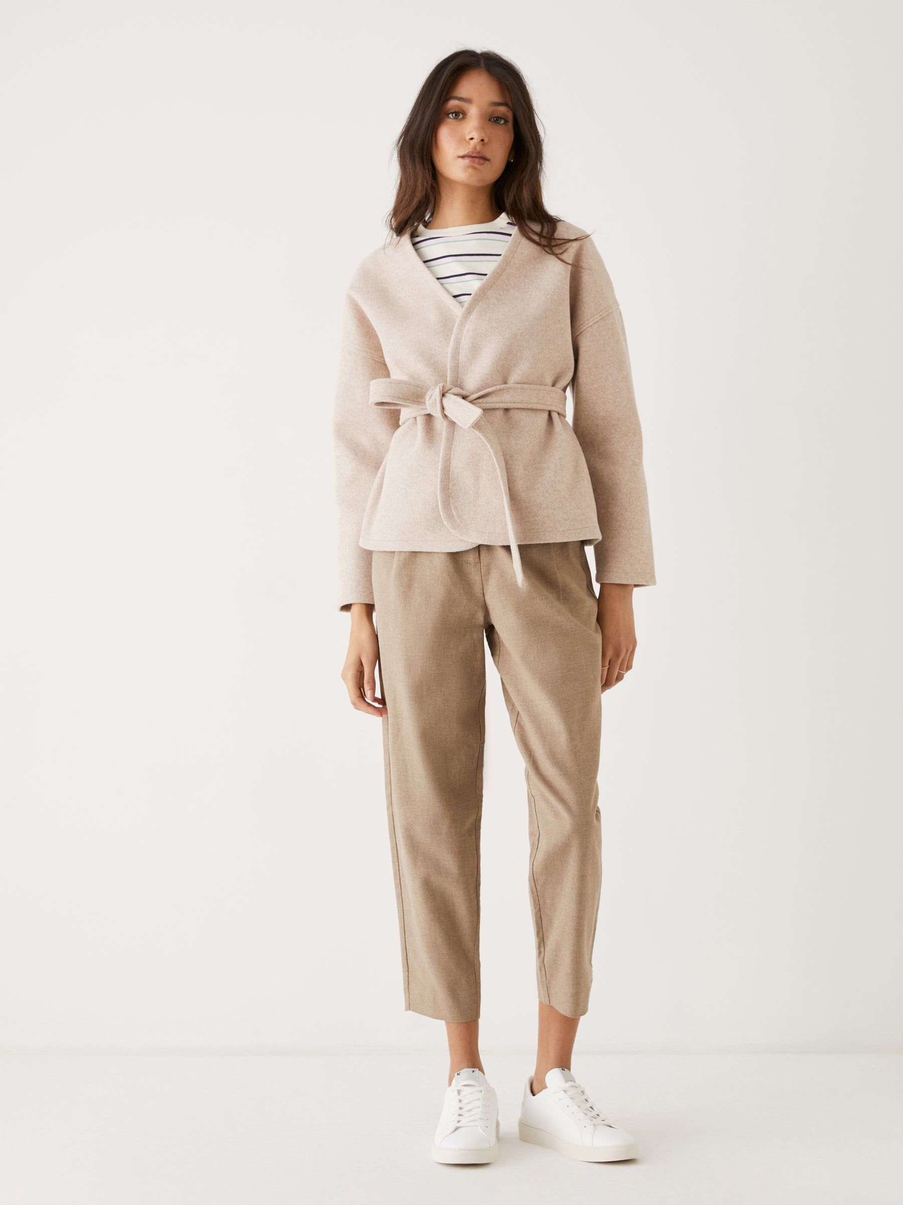 The Cozy Overpiece in Beige sold by Frank & Oak