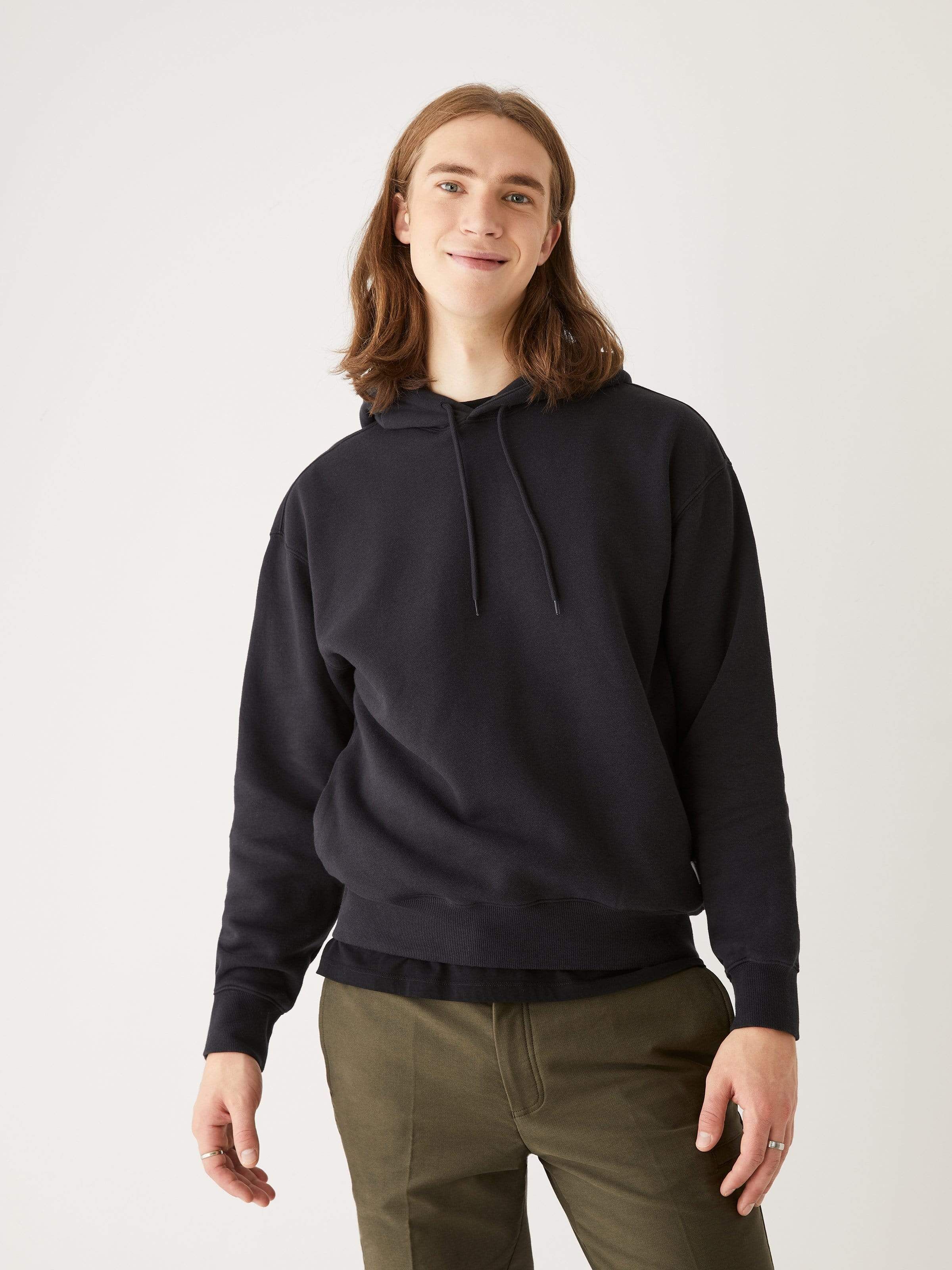 The French Fleece Hoodie in Washed Black sold by Frank & Oak product image thumbnail 2