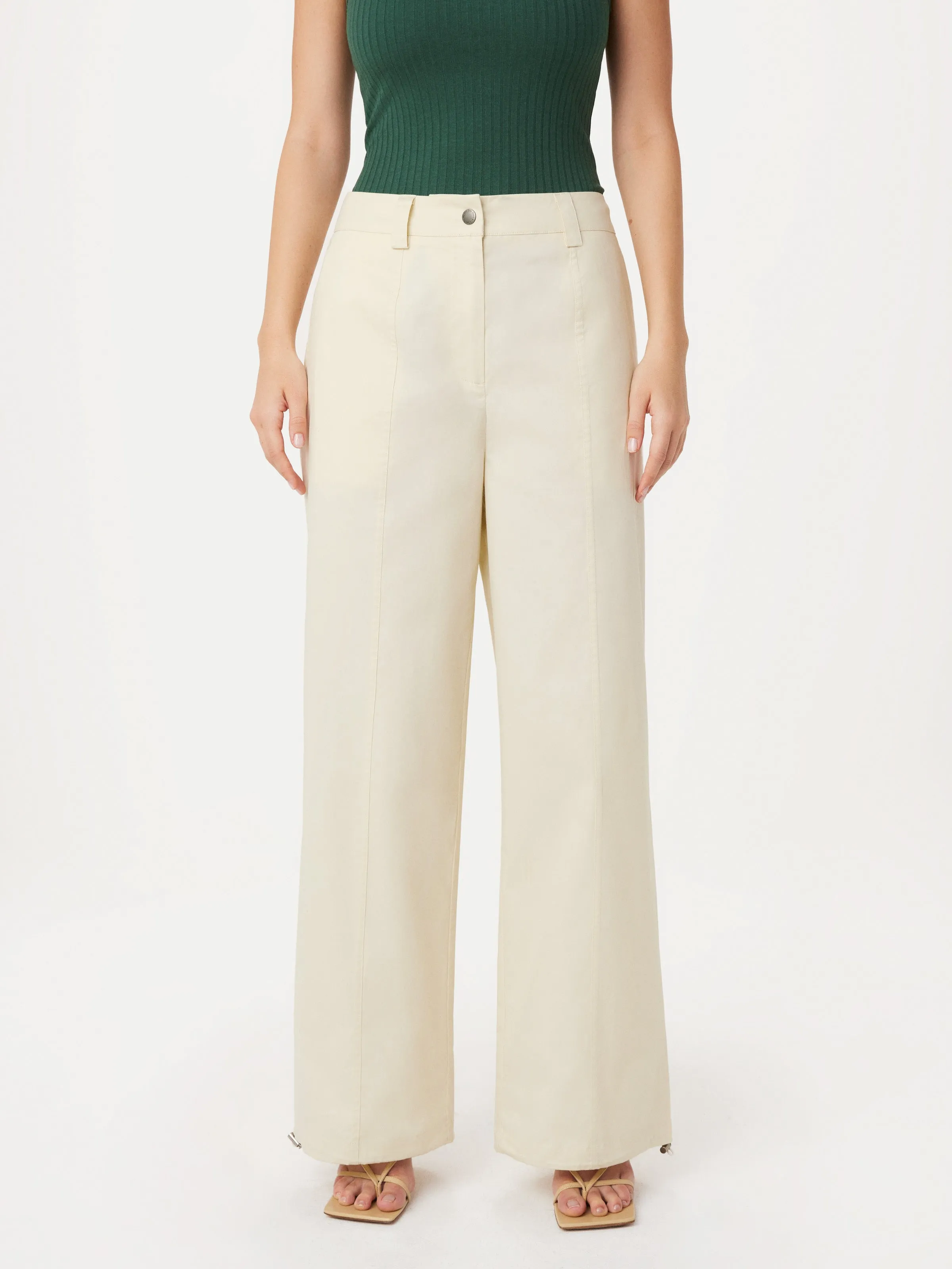 The Emma Parachute Wide Leg Pant in Fog sold by Frank & Oak product image thumbnail 2