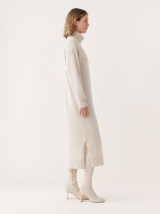 The Turtleneck Sweater Dress in Cream sold by Frank & Oak