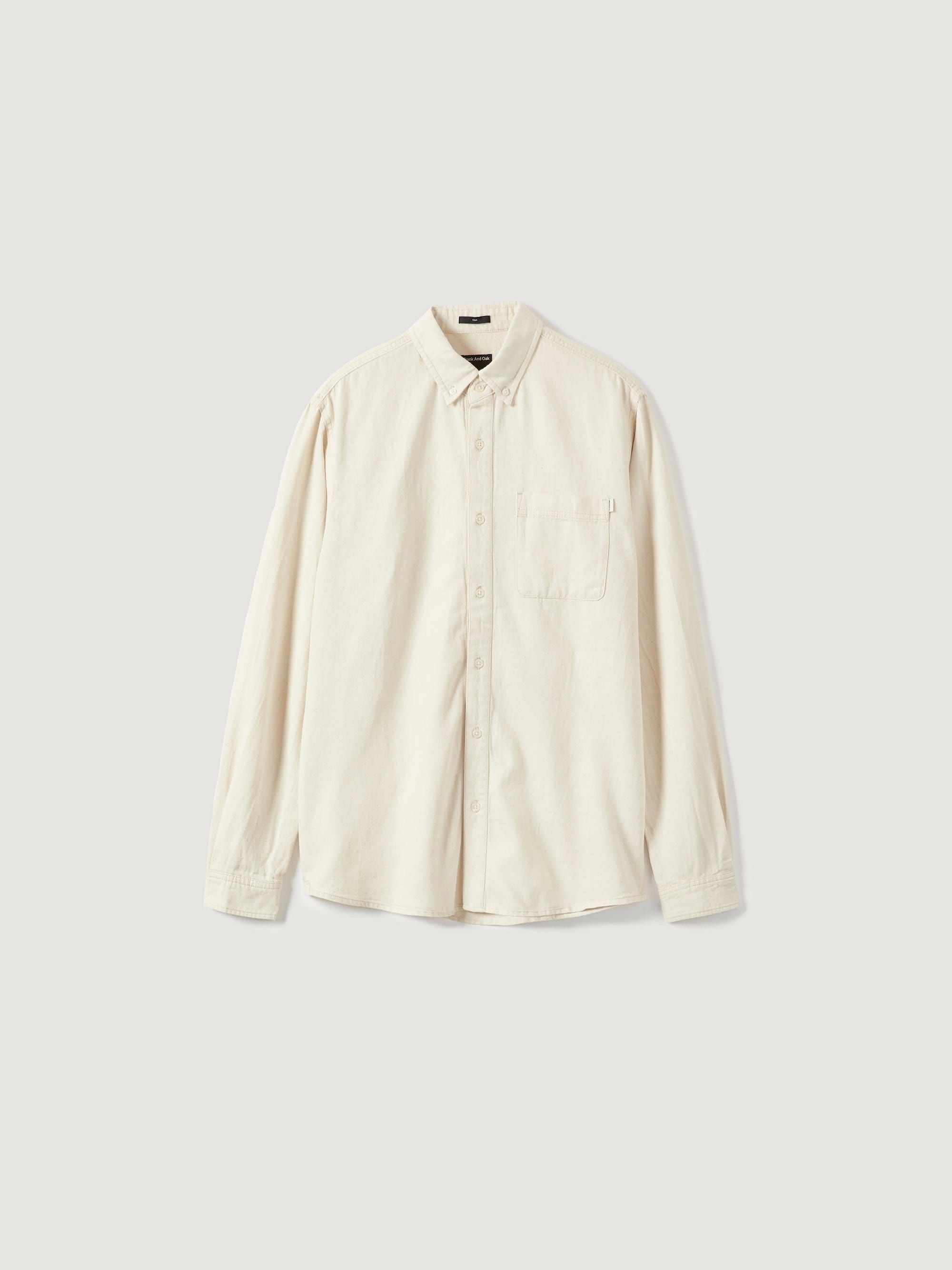 The Clark Denim Shirt in Beige sold by Frank & Oak product image thumbnail 5