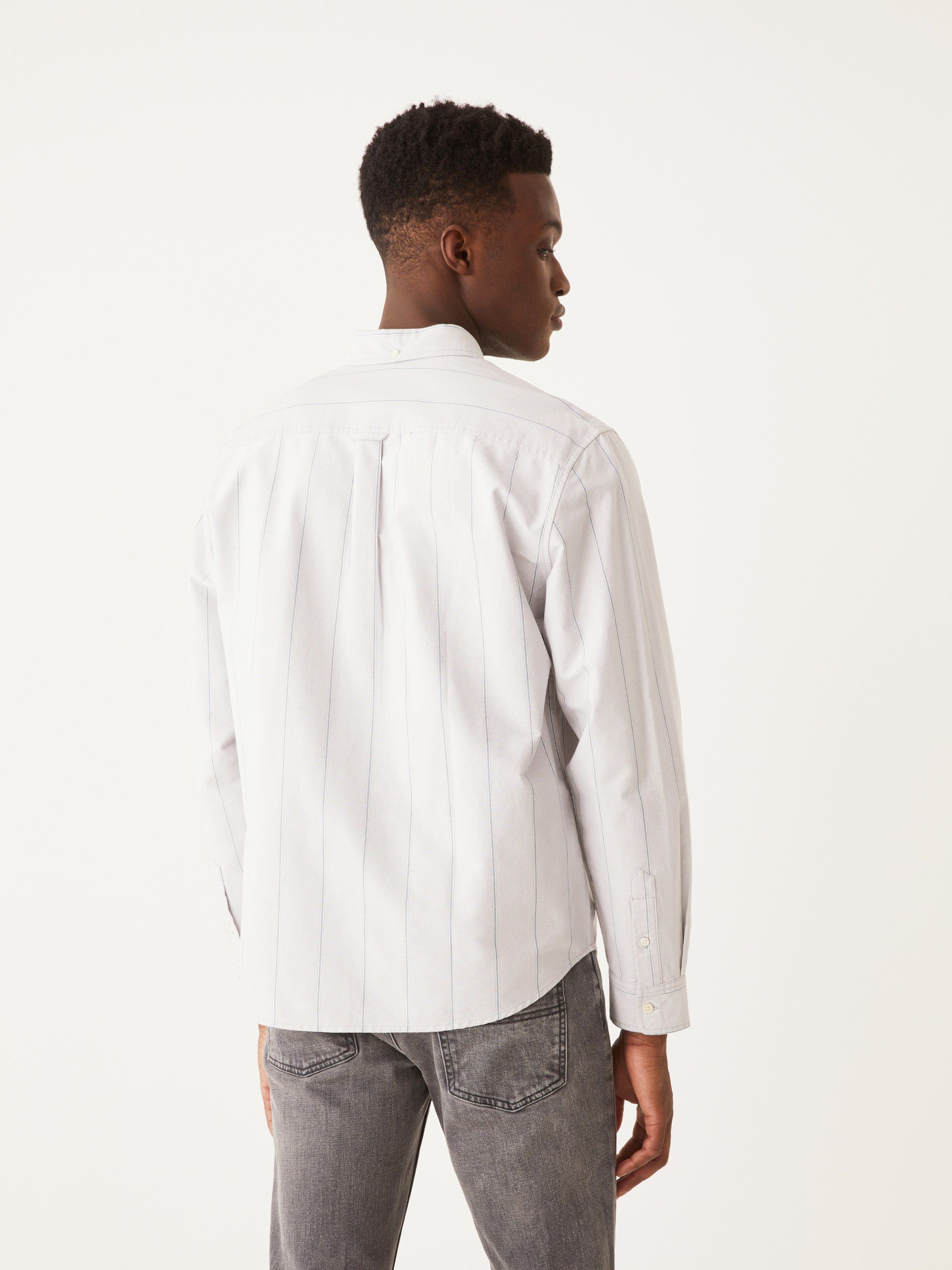 The Striped Vintage Jasper Shirt in Grey sold by Frank & Oak product image thumbnail 3