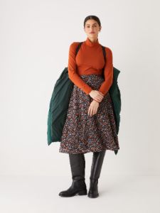 The Hygge Puffer Coat in Pine Grove sold by Frank & Oak