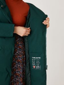 The Hygge Puffer Coat in Pine Grove sold by Frank & Oak