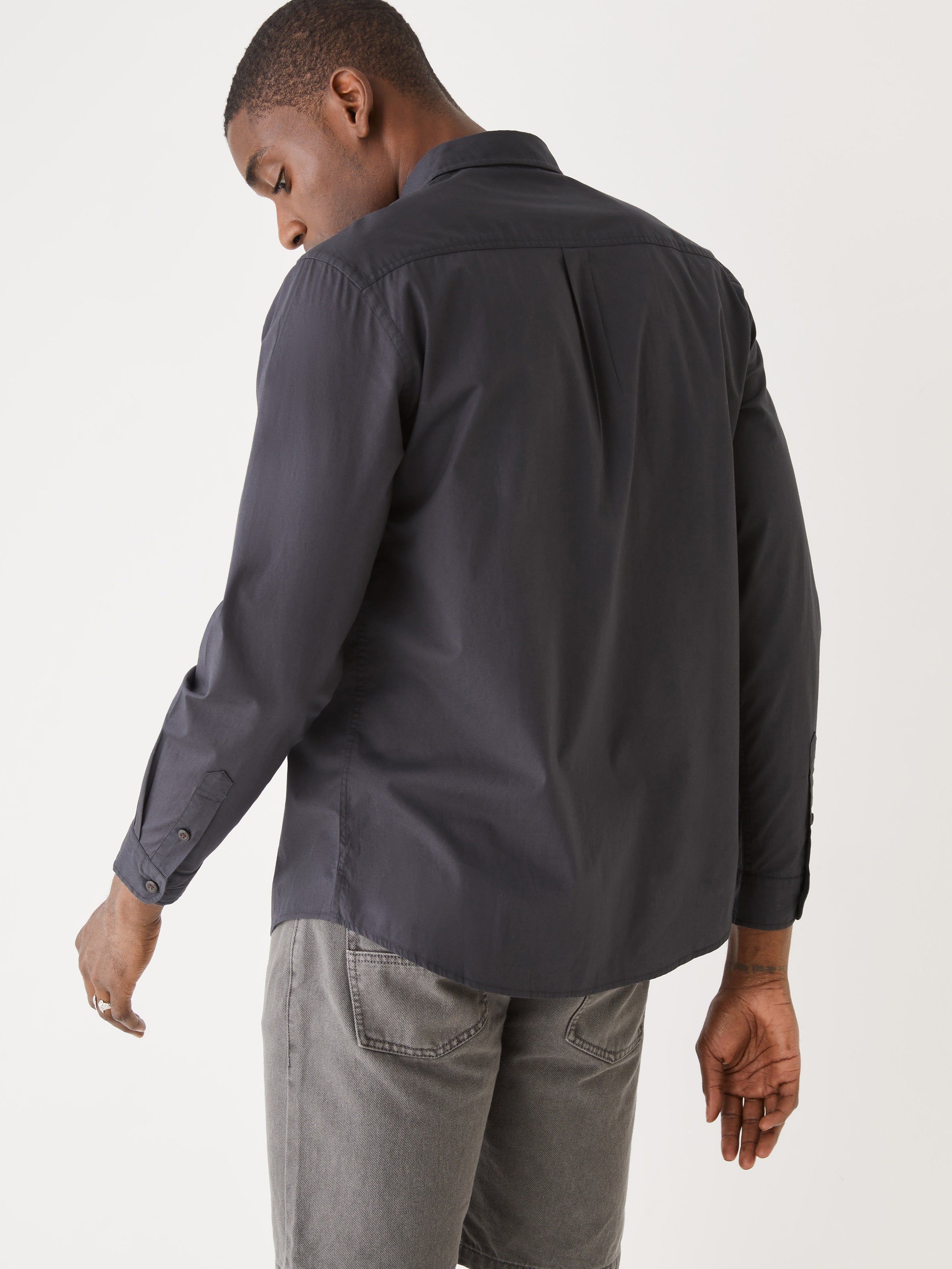 The Lightweight Overshirt in Dark Grey sold by Frank & Oak product image thumbnail 5