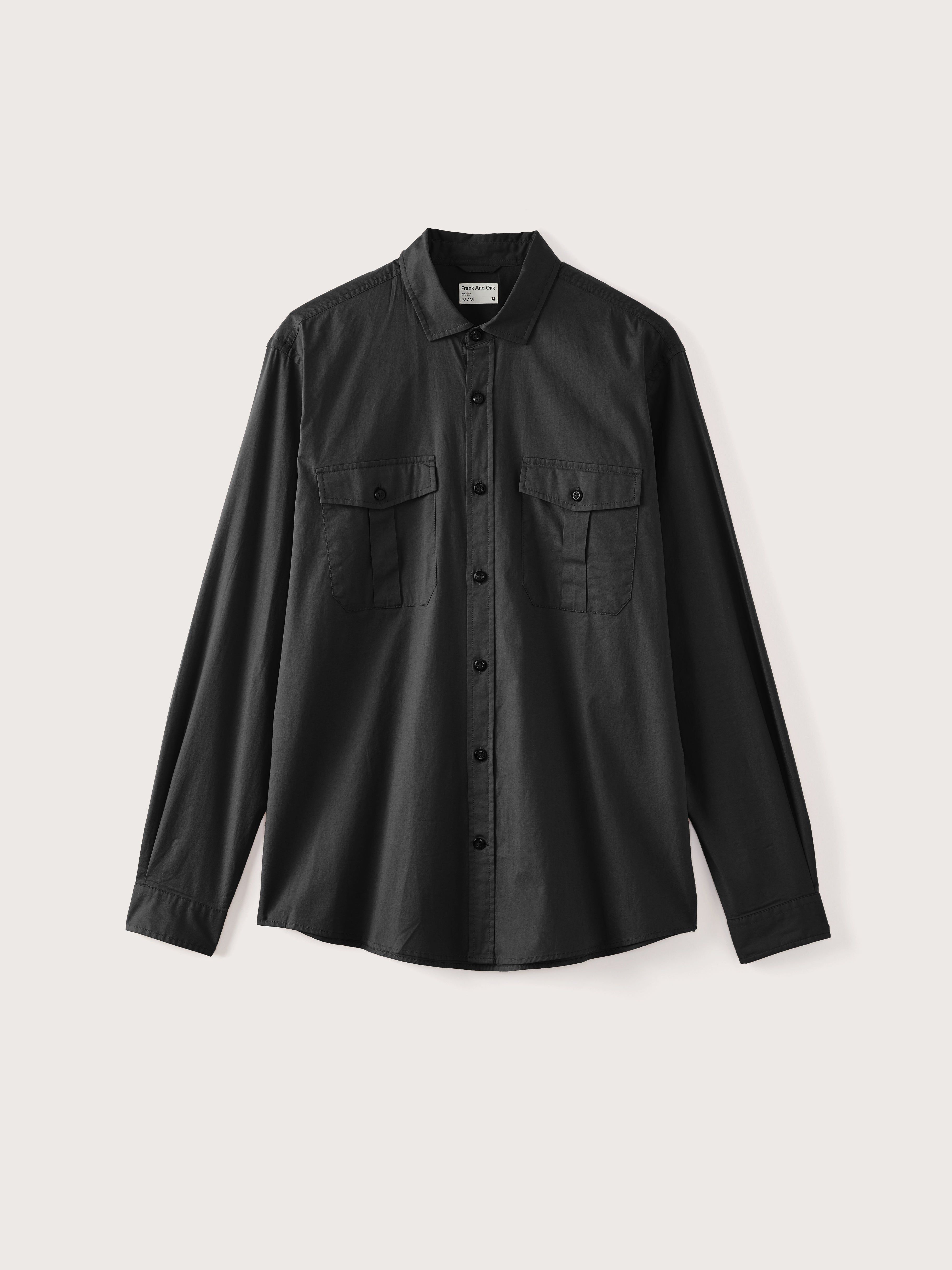 The Lightweight Overshirt in Dark Grey sold by Frank & Oak product image thumbnail 6