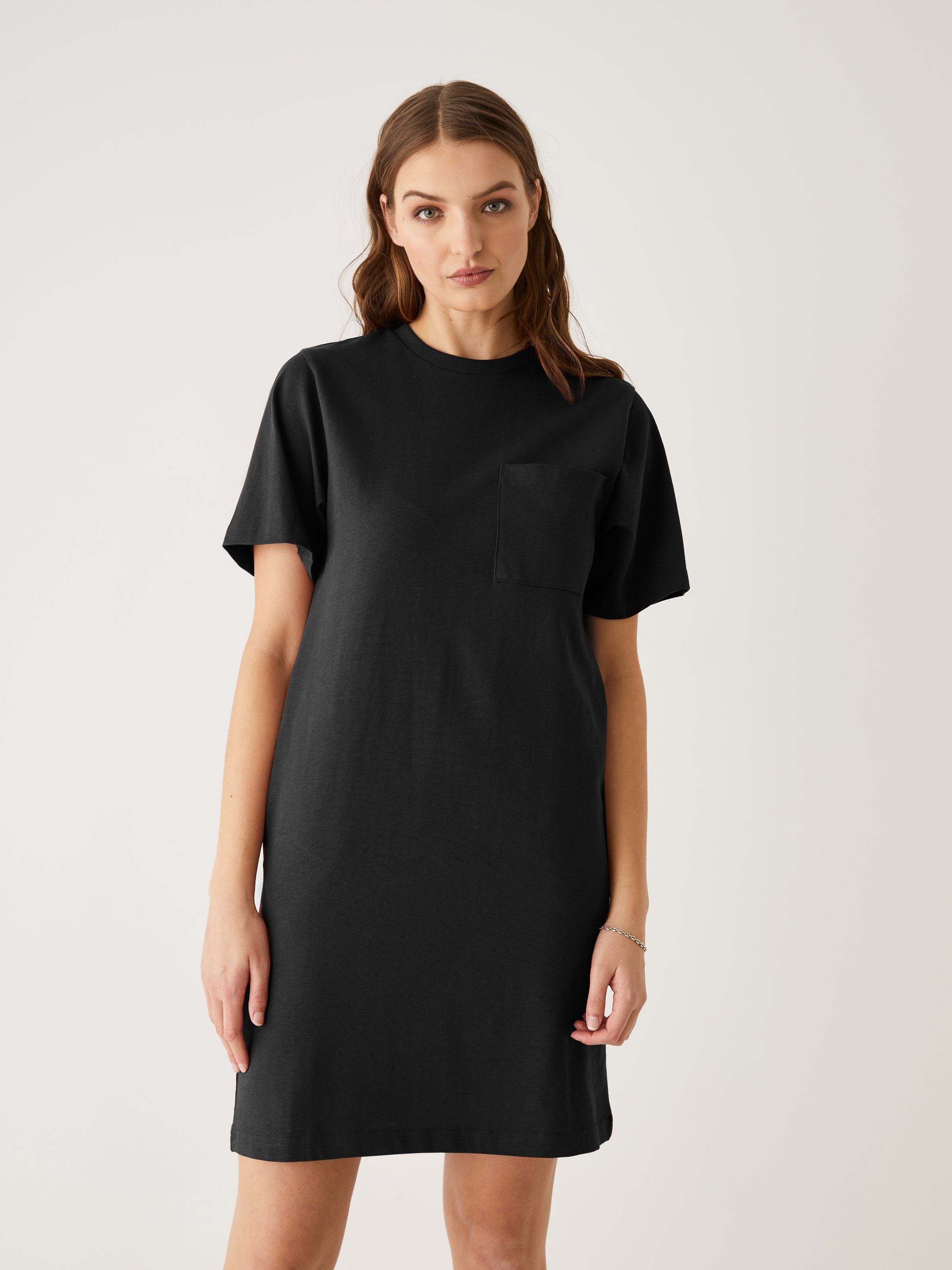 The T-Shirt Dress in Black sold by Frank & Oak
