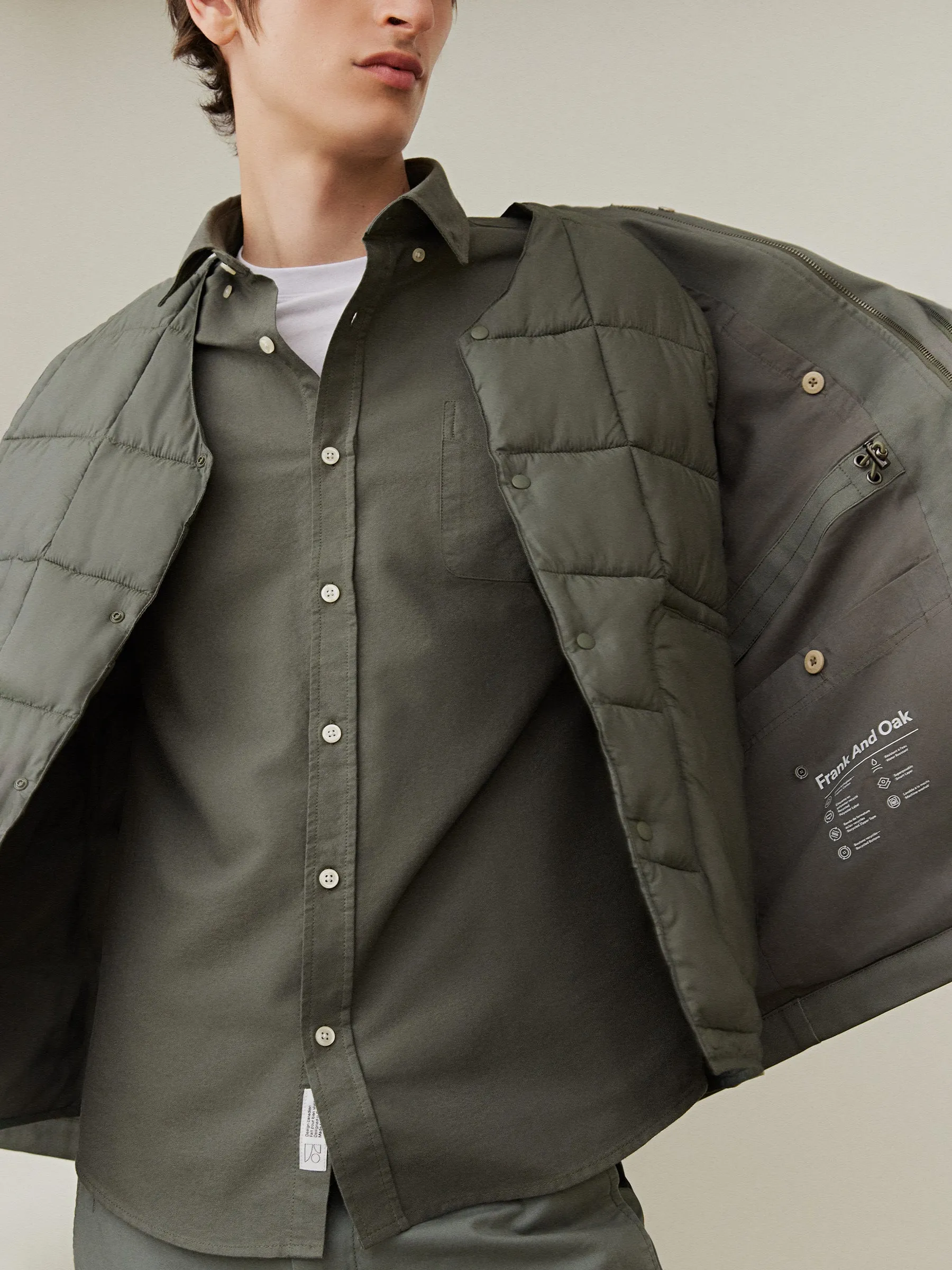 The Jasper Oxford Shirt in Boreal Green sold by Frank & Oak product image thumbnail 2