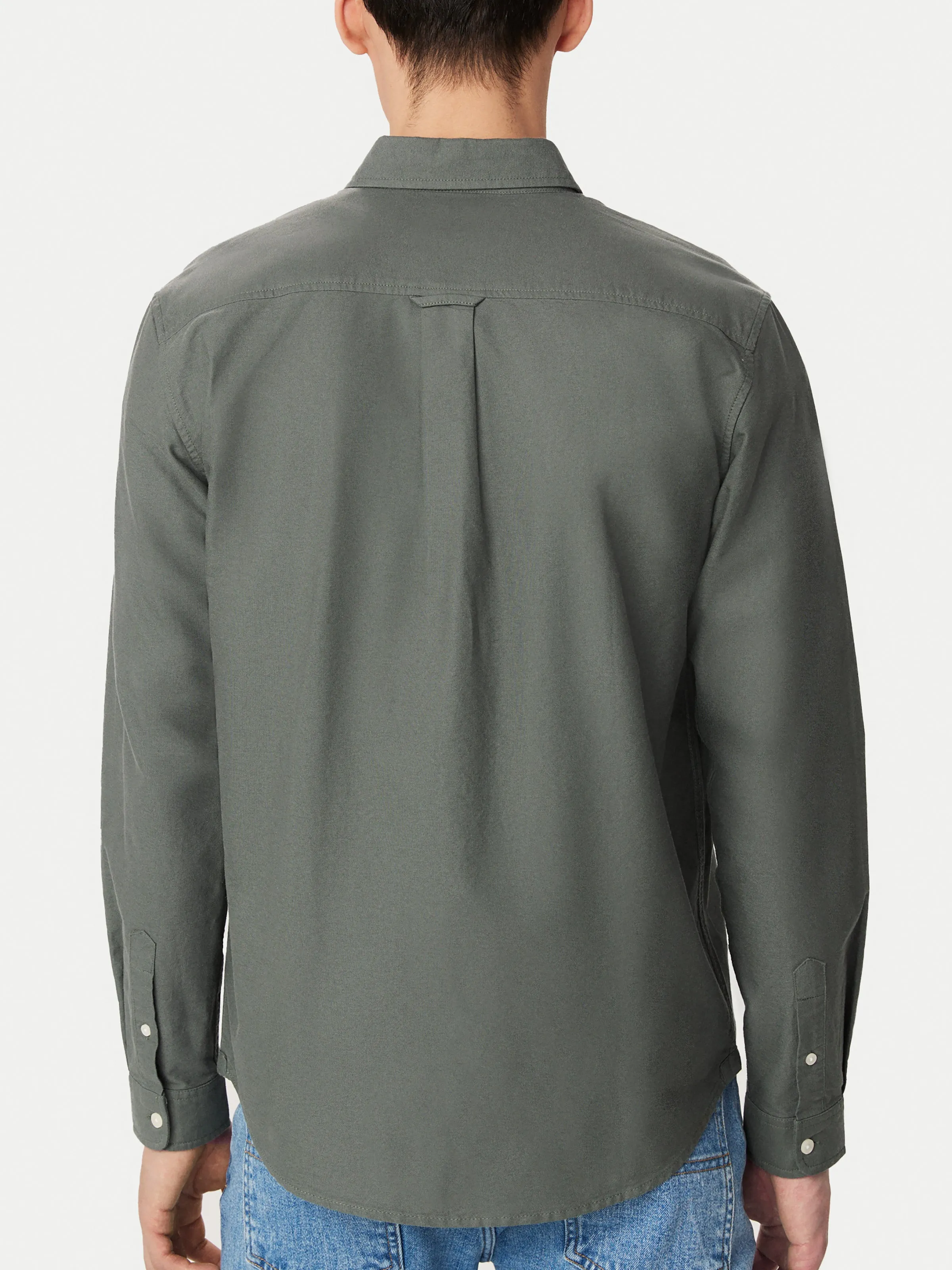 The Jasper Oxford Shirt in Boreal Green sold by Frank & Oak product image thumbnail 4