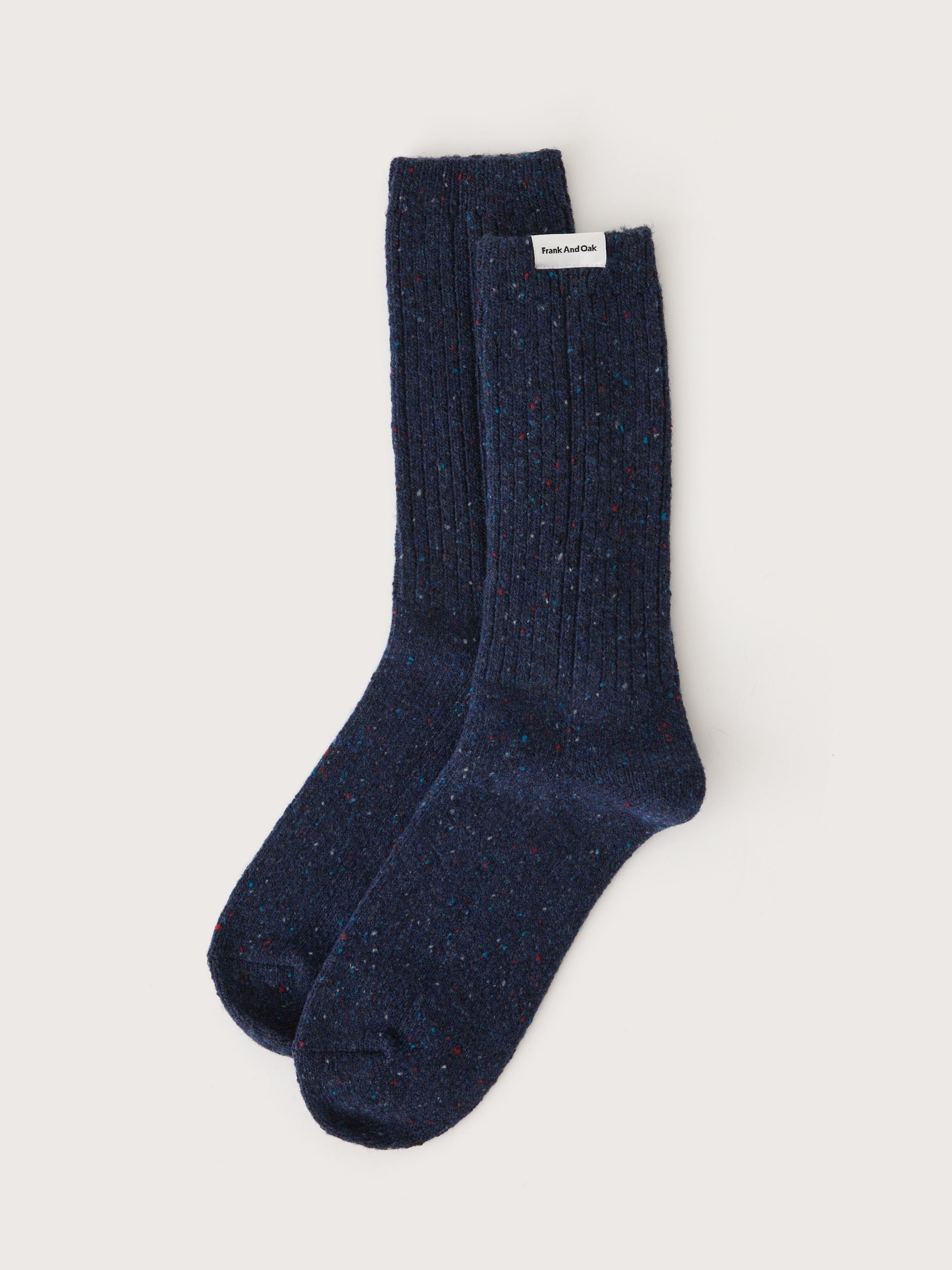 The Donegal Winter Socks in Blue sold by Frank & Oak