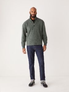 The Polar Fleece Pullover in Smoked Green sold by Frank & Oak