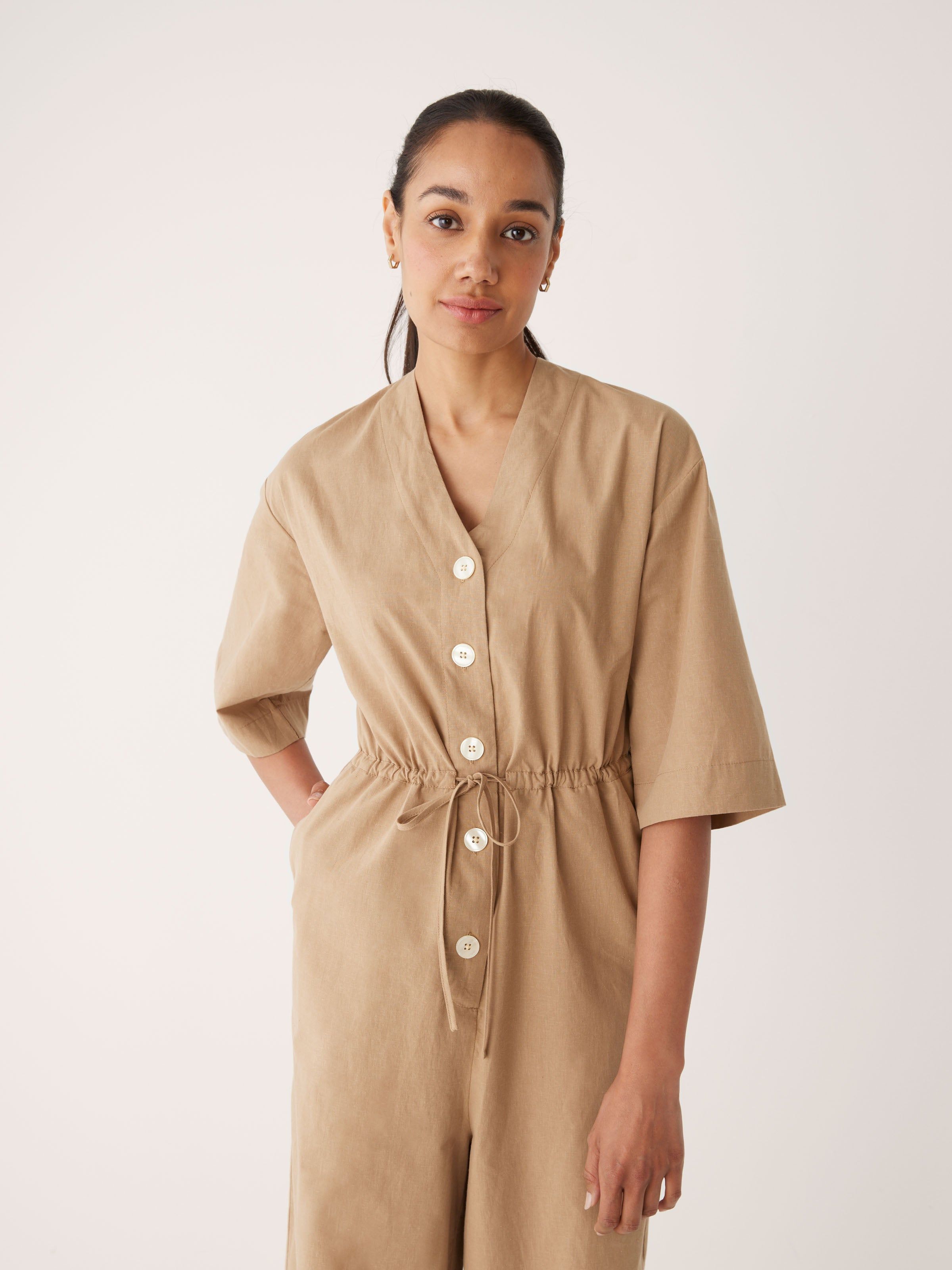 The Kapok Jumpsuit in Nutmeg sold by Frank & Oak product image thumbnail 4