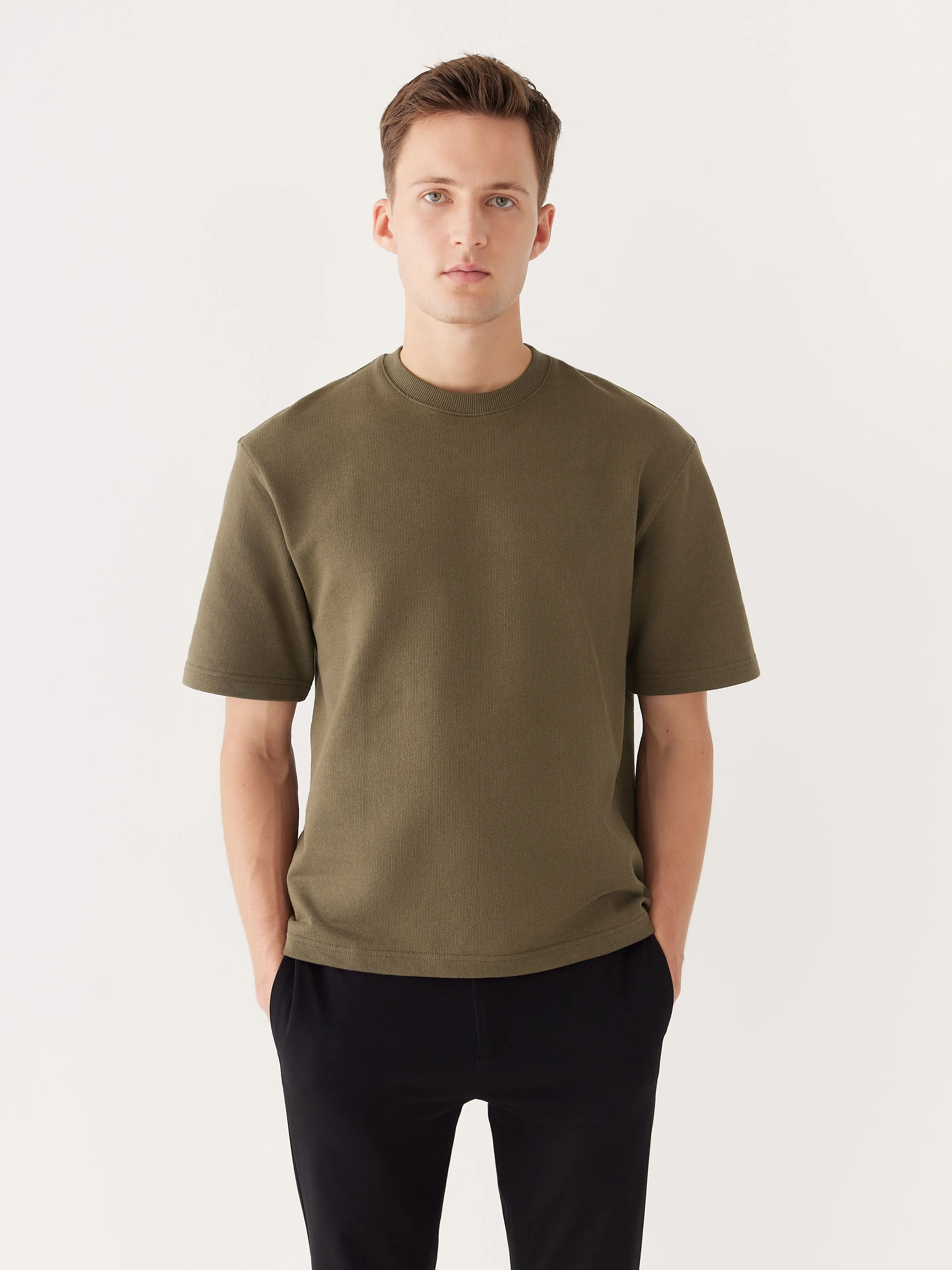 The French Terry T-Shirt in Mocha sold by Frank & Oak