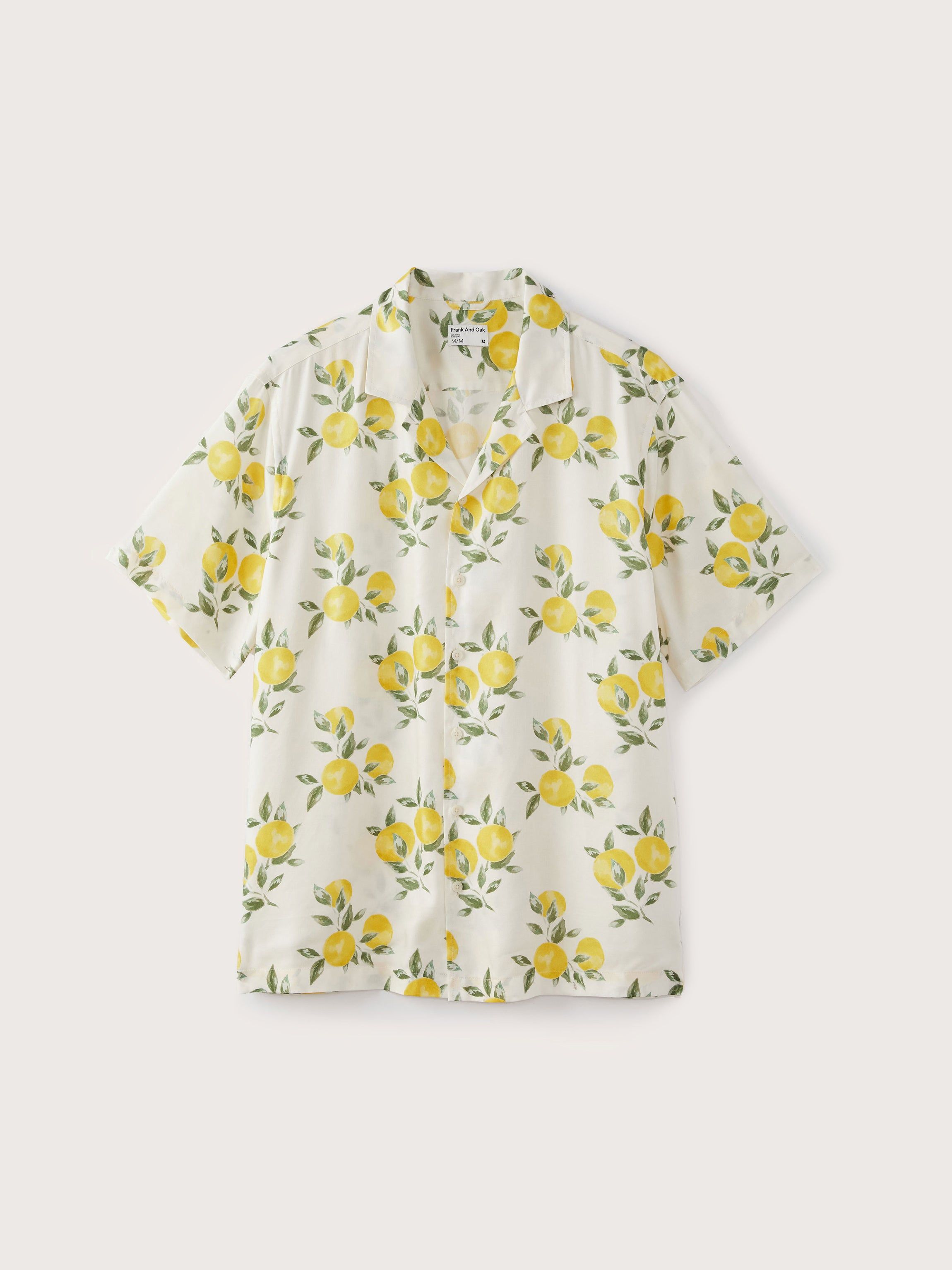 The Tropical Print Resort Shirt in White sold by Frank & Oak product image thumbnail 5