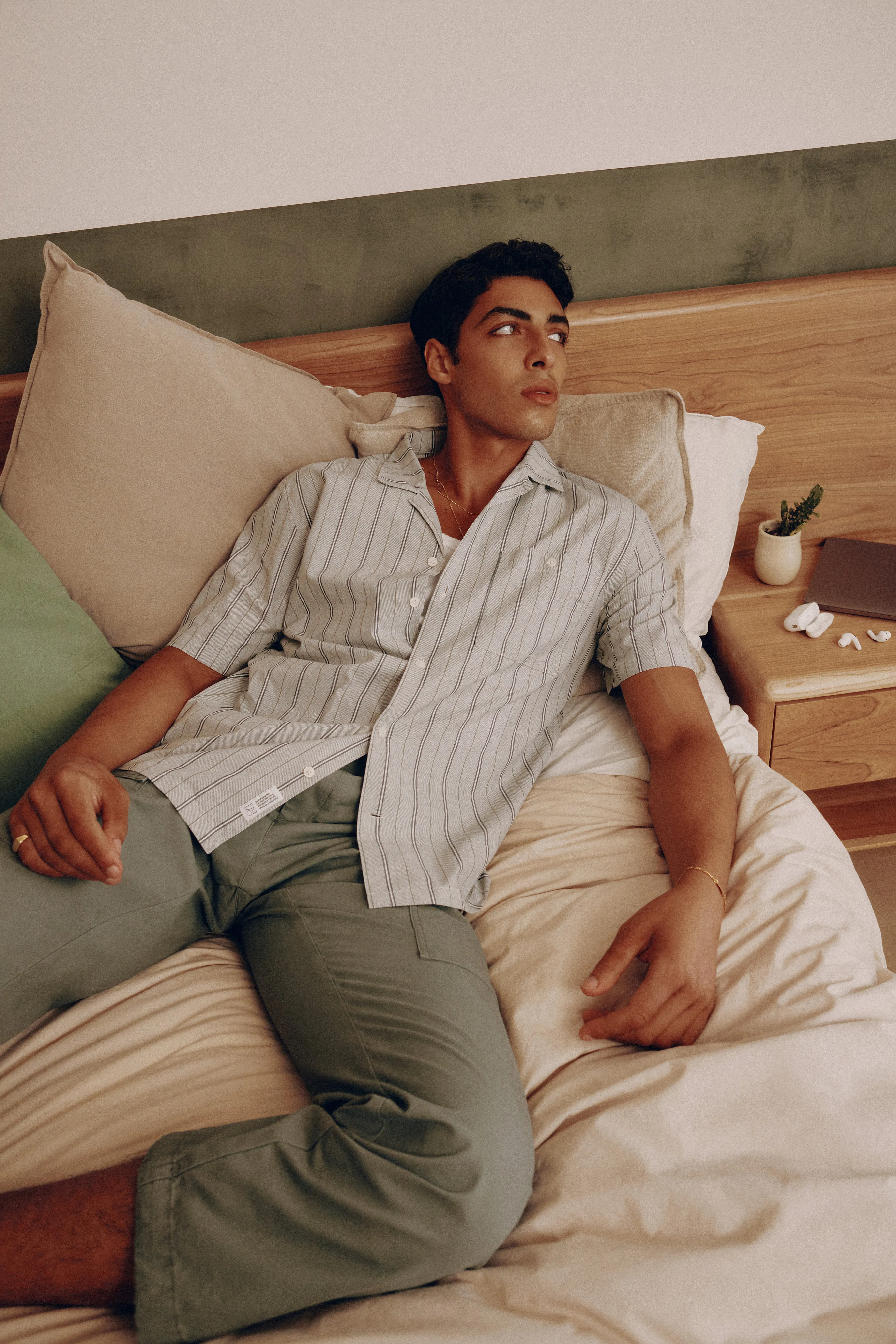 The Joey Straight Cargo Pant in Boreal Green sold by Frank & Oak product image thumbnail 2