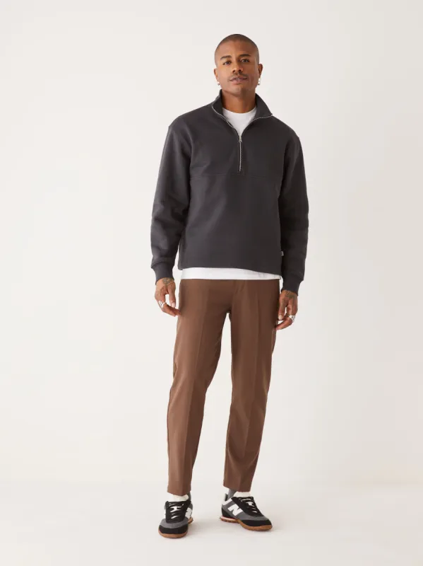 The French Fleece Pullover in Washed Black sold by Frank & Oak