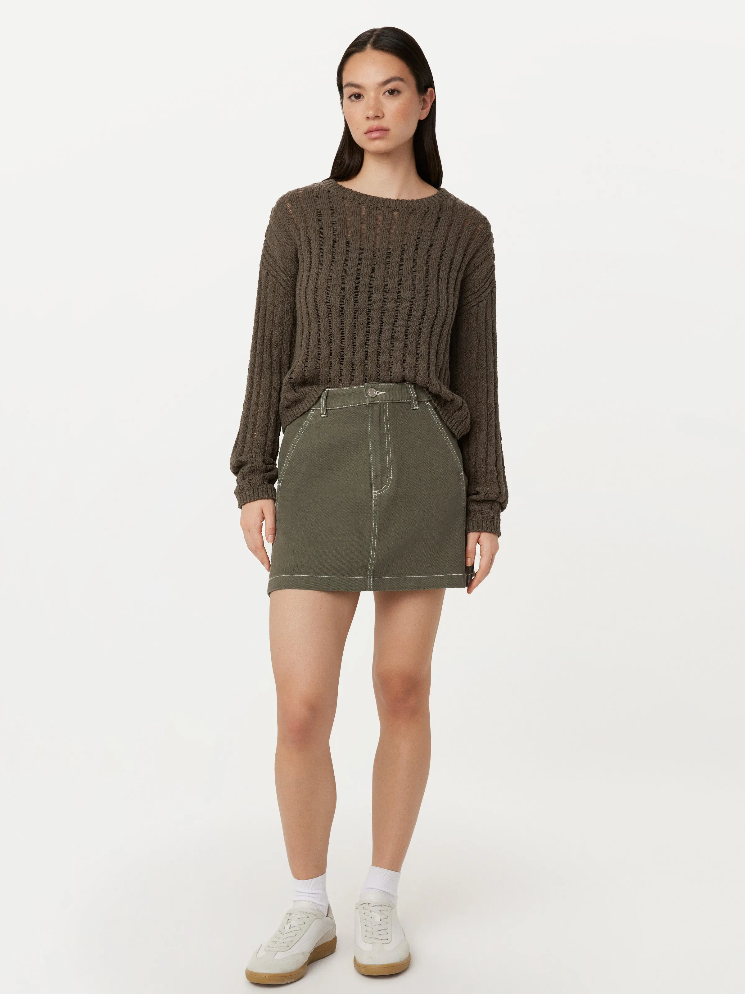 The Utility Mini Skirt in Green sold by Frank & Oak product image thumbnail 2