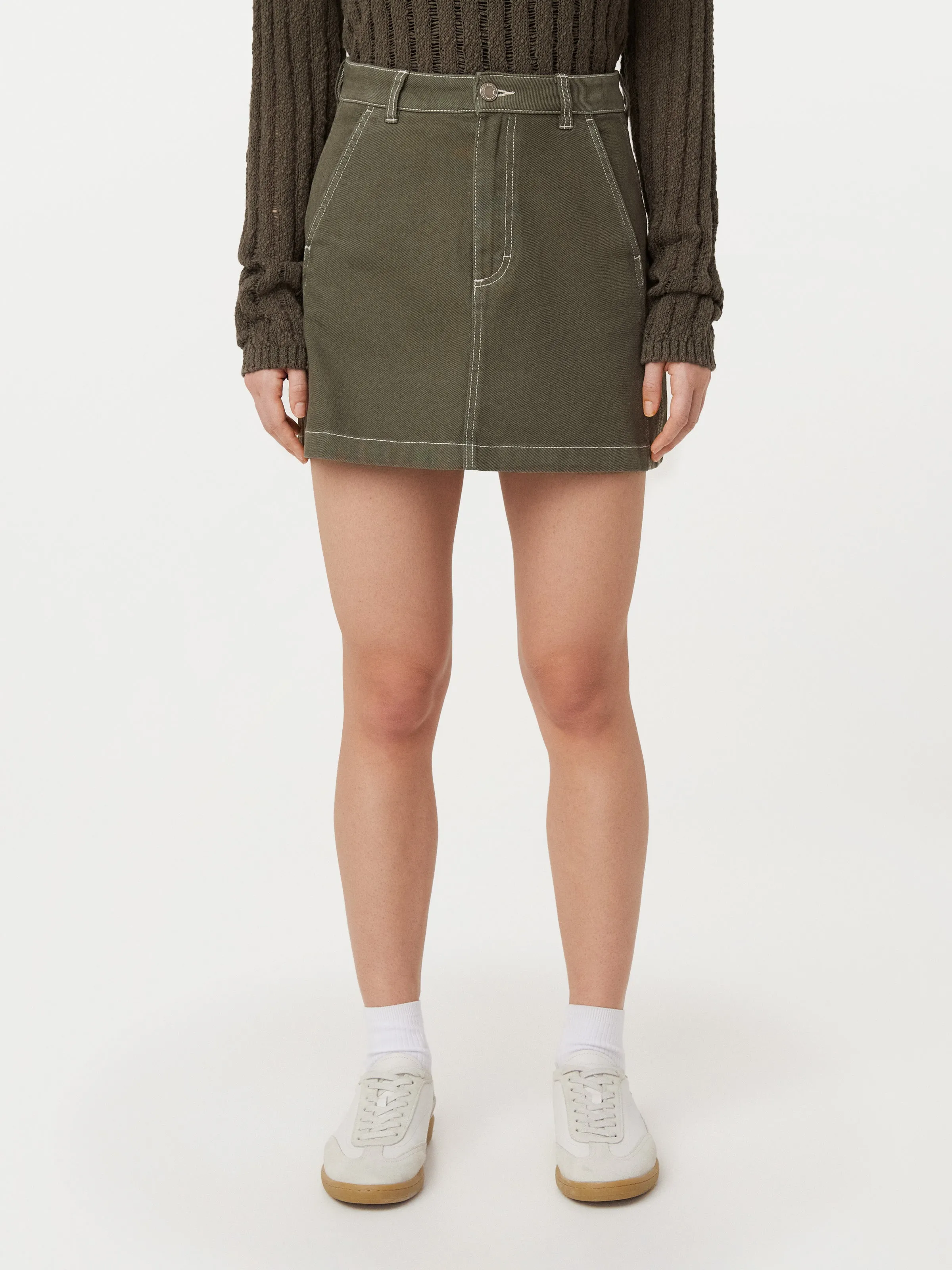 The Utility Mini Skirt in Green sold by Frank & Oak product image thumbnail 3