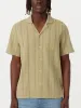 The Textured Camp Collar Shirt in Cardamom sold by Frank & Oak