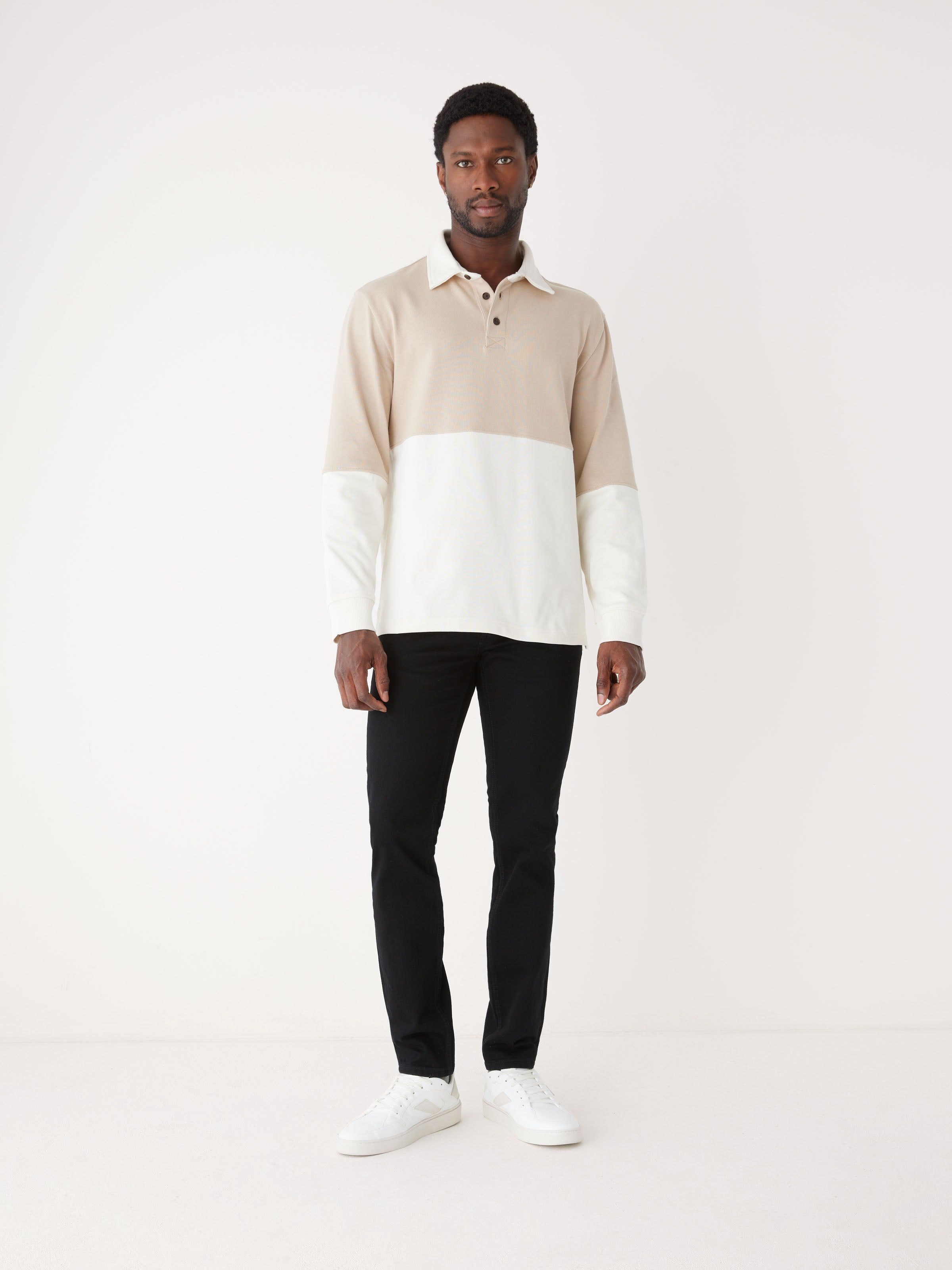 The Long Sleeve Rugby Polo in Hummus sold by Frank & Oak product image thumbnail 3