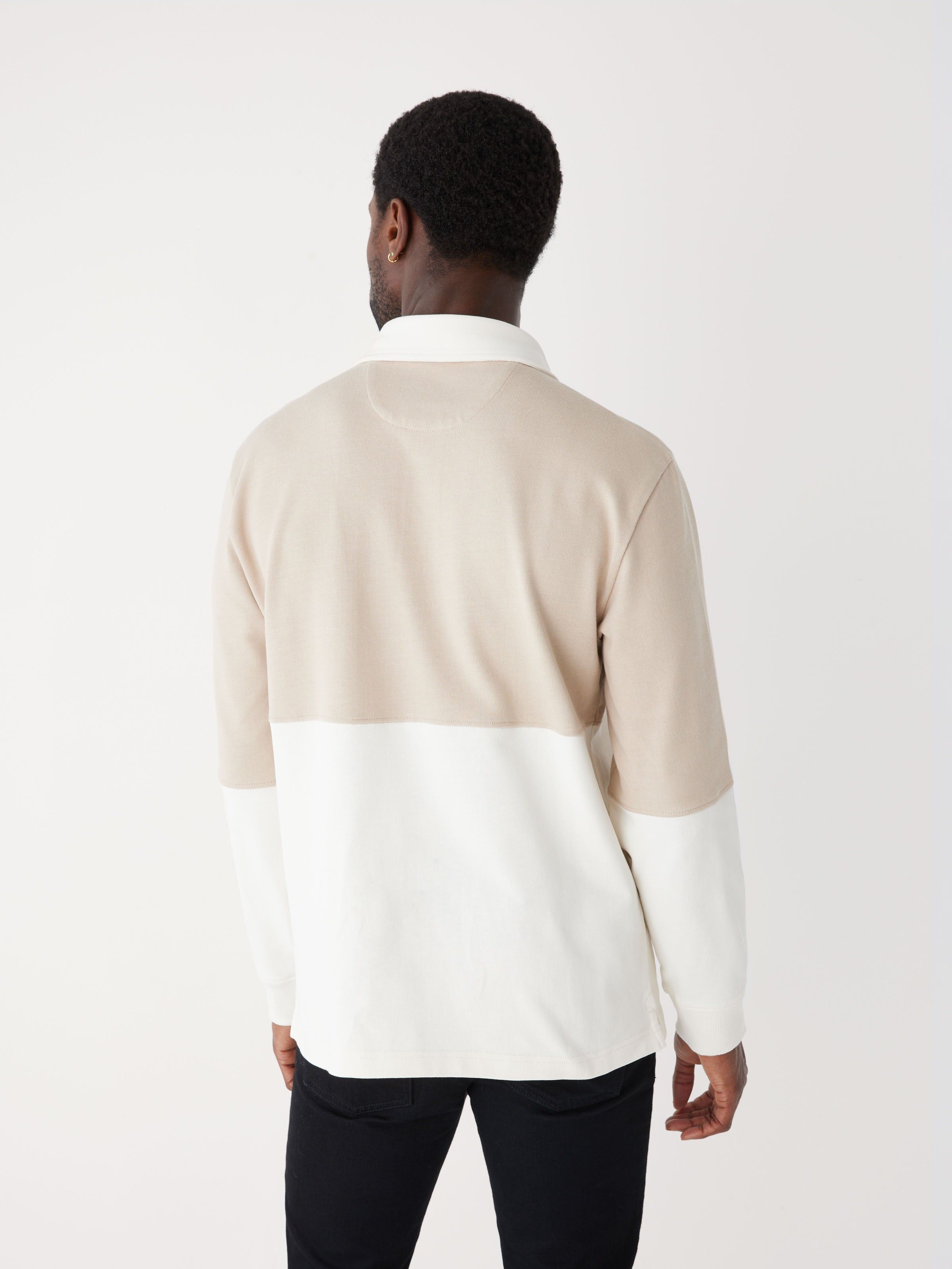 The Long Sleeve Rugby Polo in Hummus sold by Frank & Oak product image thumbnail 4